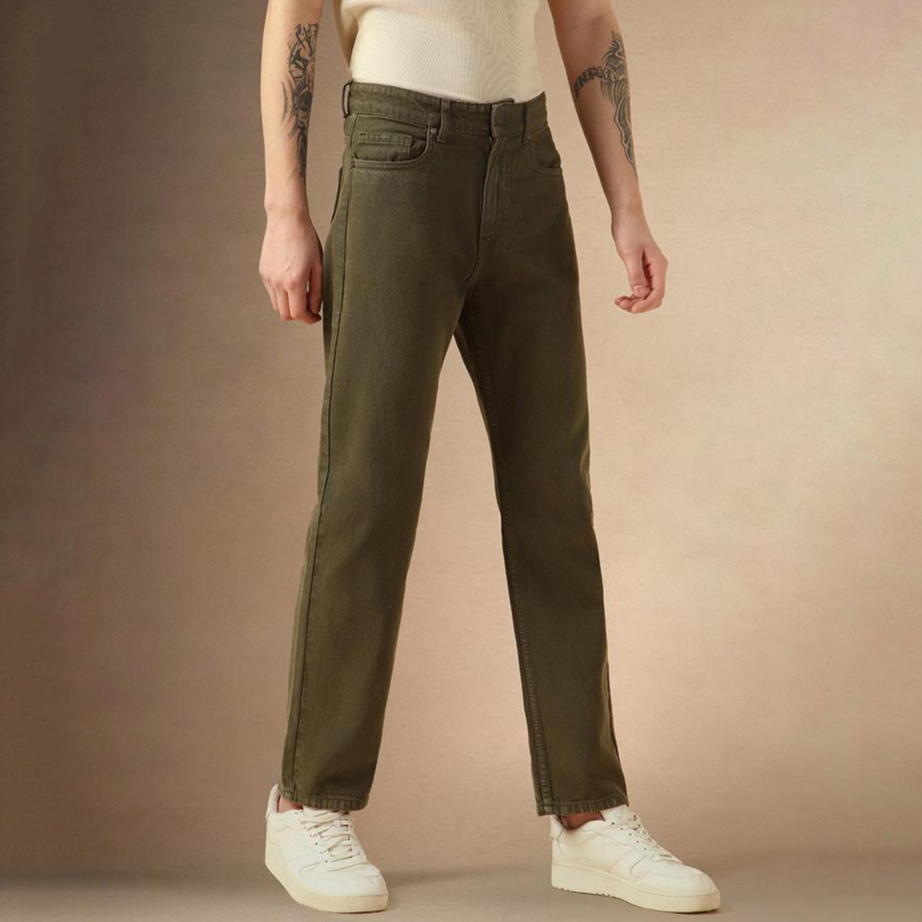 دينيس لينغو × ستايلي - بنطال جينز بخصر متوسط الارتفاع بقصّة مستقيمة-men-clothing-bottoms-jeans-image-2