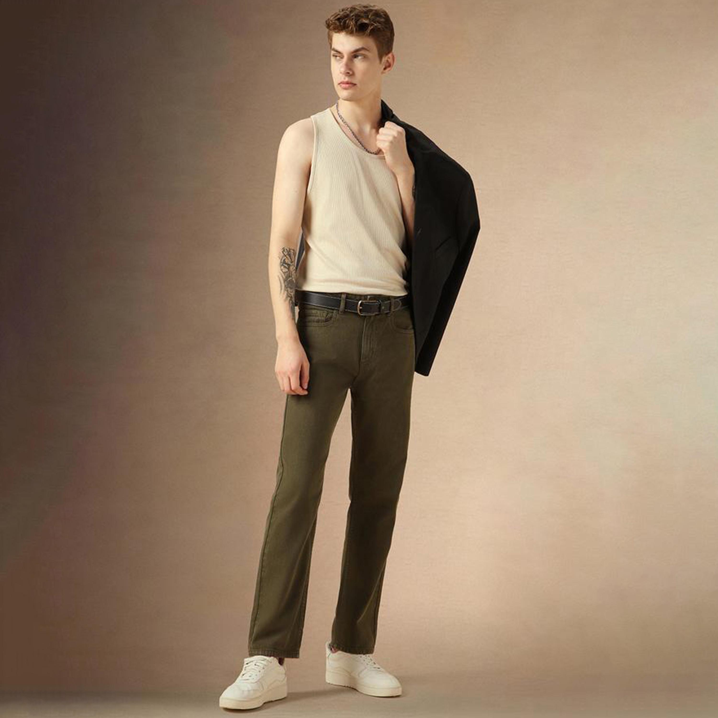 دينيس لينغو × ستايلي - بنطال جينز بخصر متوسط الارتفاع بقصّة مستقيمة-men-clothing-bottoms-jeans-image-5