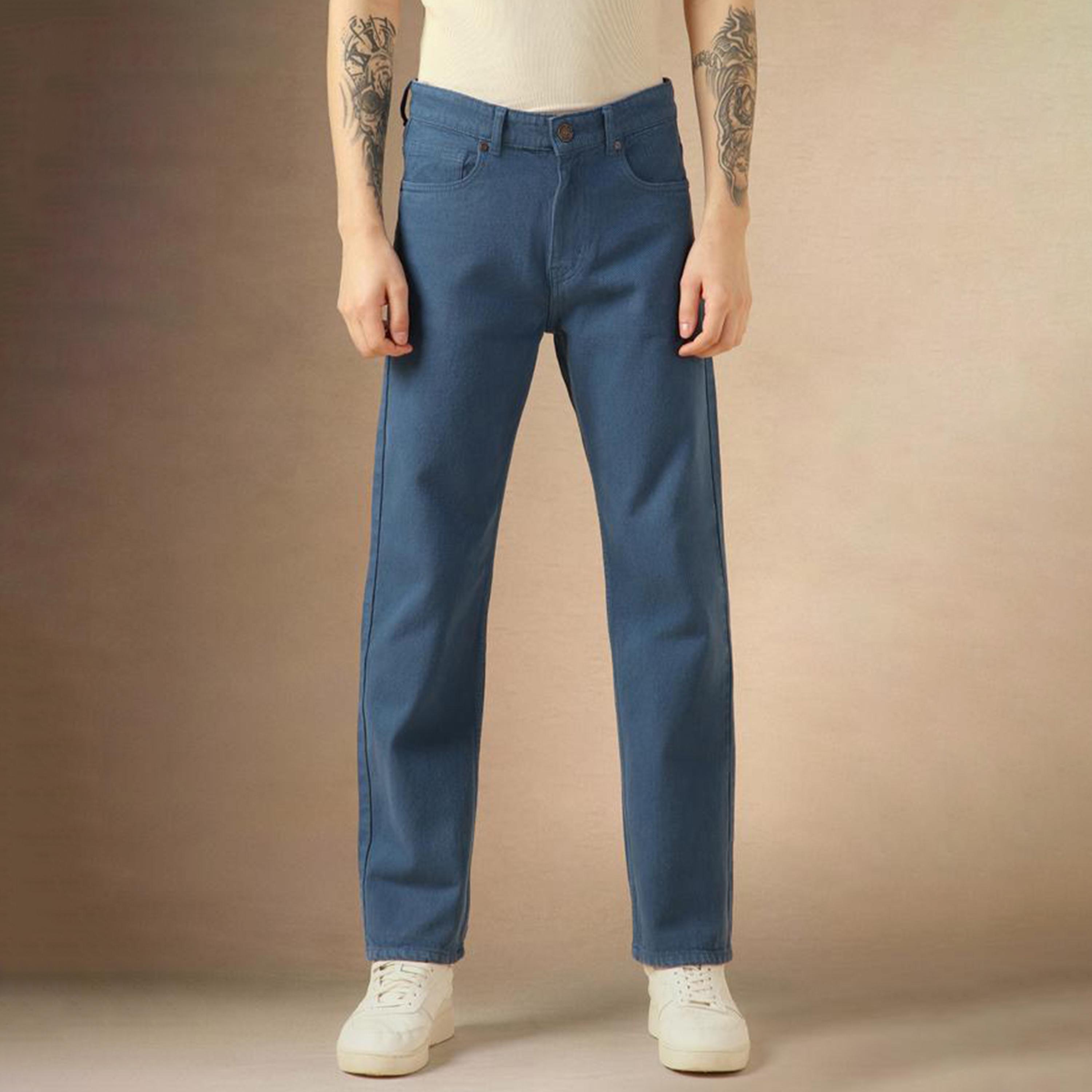 دينيس لينغو × ستايلي - بنطال جينز بخصر متوسط الارتفاع بقصّة مستقيمة-men-clothing-bottoms-jeans-image-6