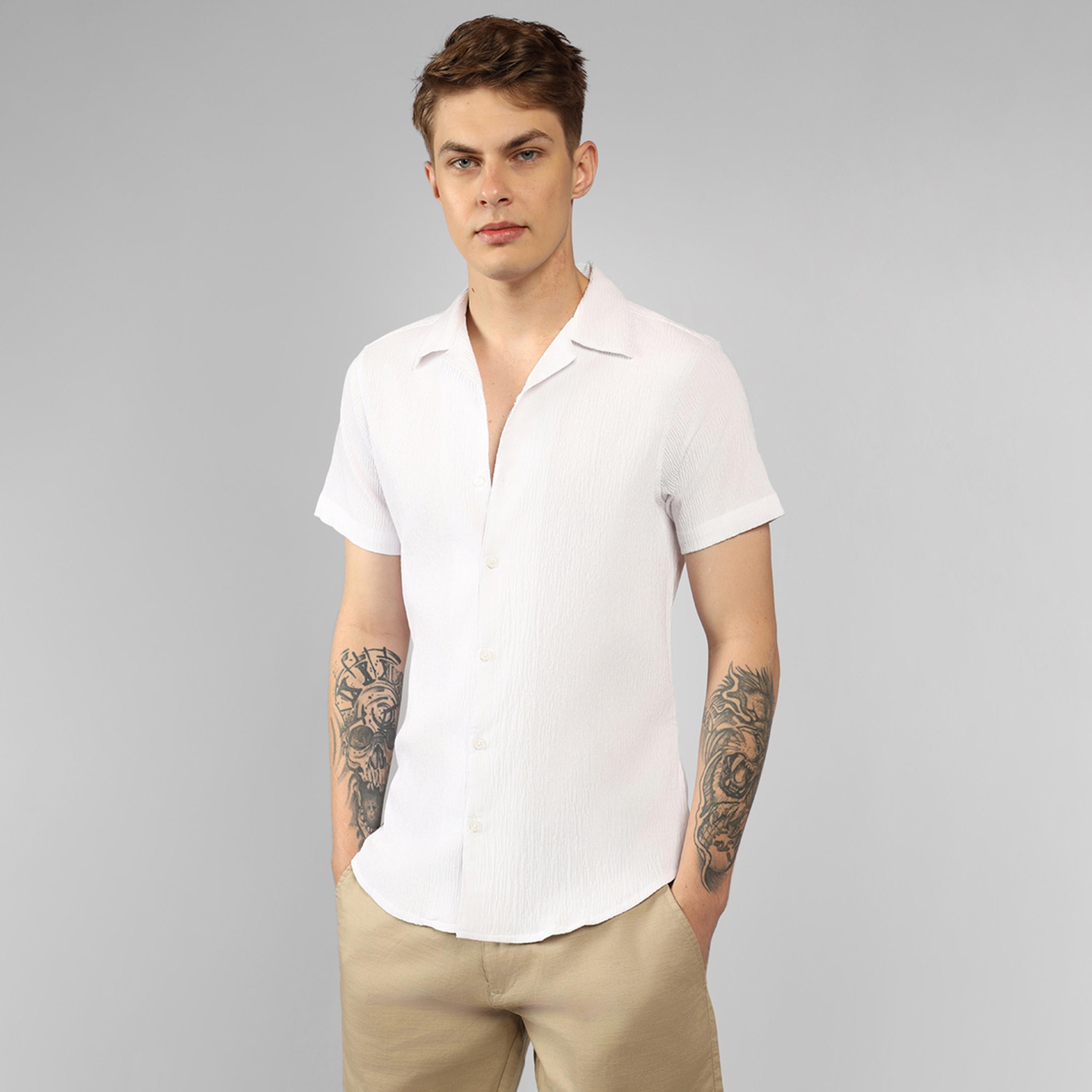Dennis Lingo X Styli Textured Relaxed Fit Spread Collar Shirt-men-clothing-shirts-image-2