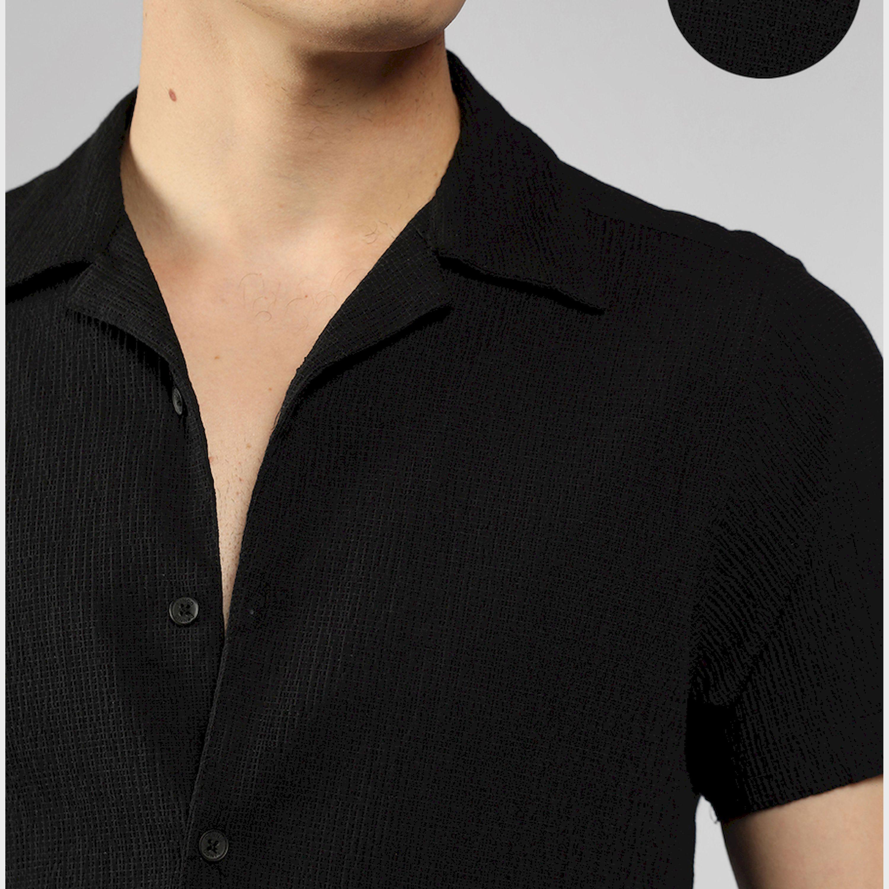 Dennis Lingo X Styli Solid Relaxed Fit Spread Collar Shirt-men-clothing-shirts-image-3