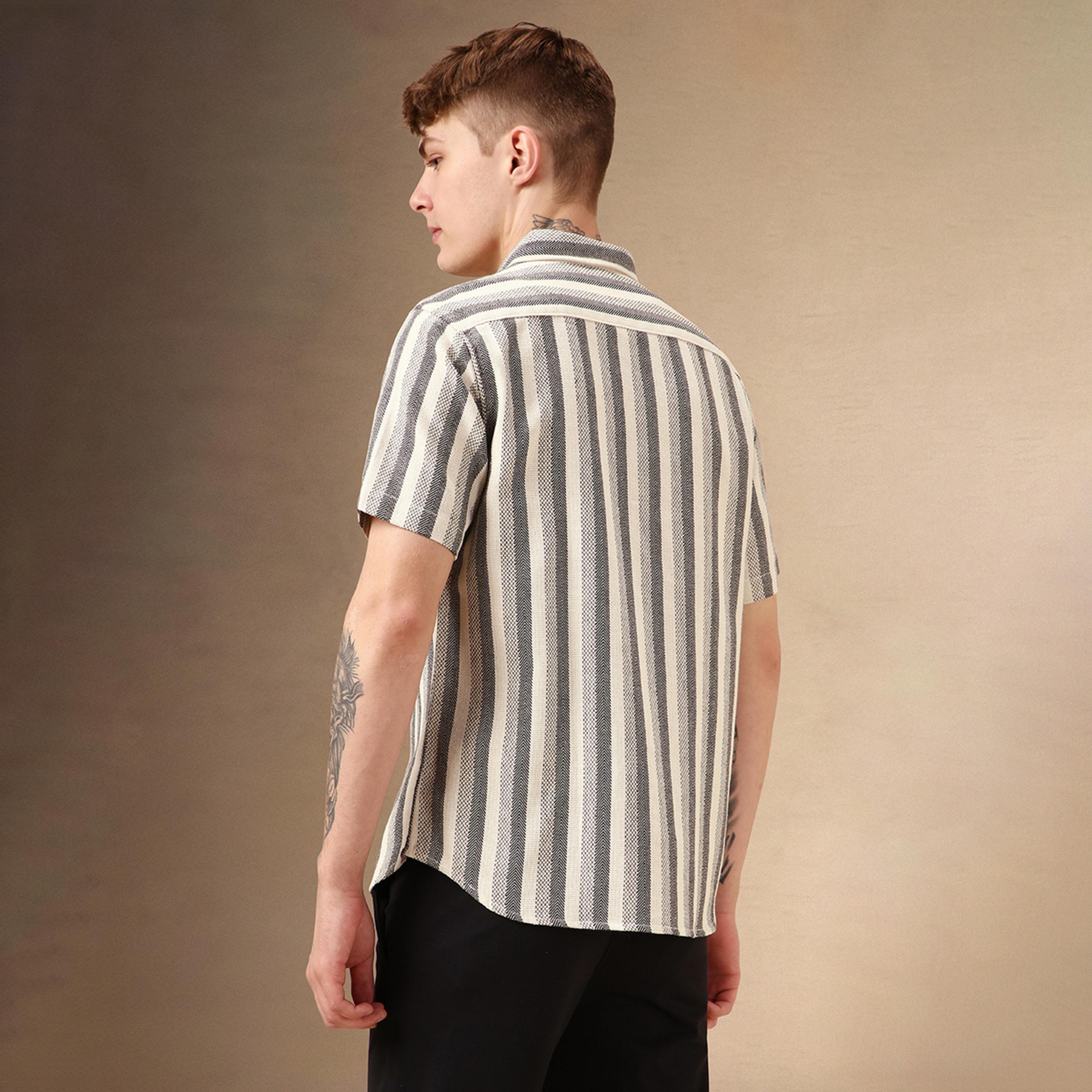 Dennis Lingo X Styli Striped Relaxed Fit Spread Collar Shirt-men-clothing-shirts-image-3