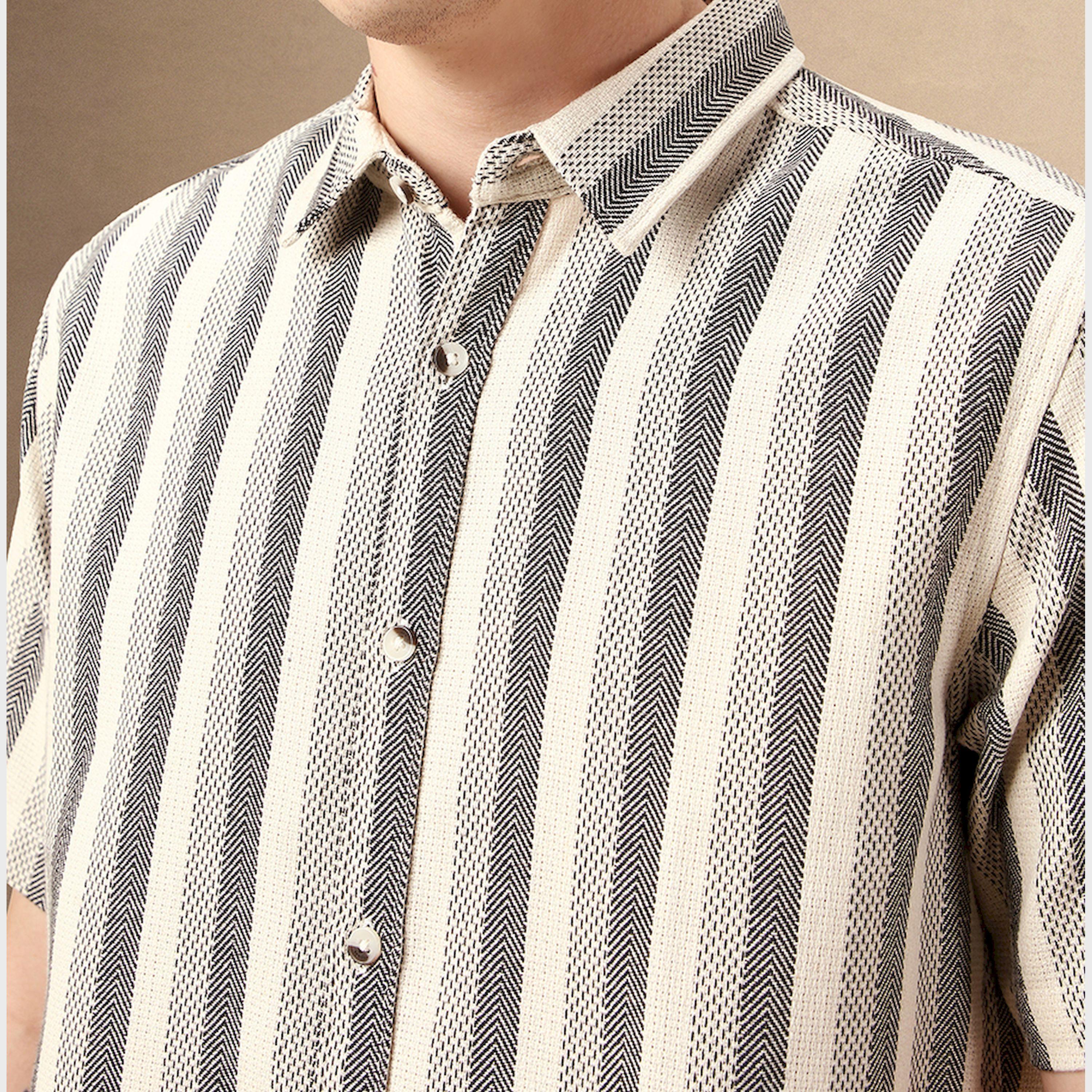 Dennis Lingo X Styli Striped Relaxed Fit Spread Collar Shirt-men-clothing-shirts-image-4