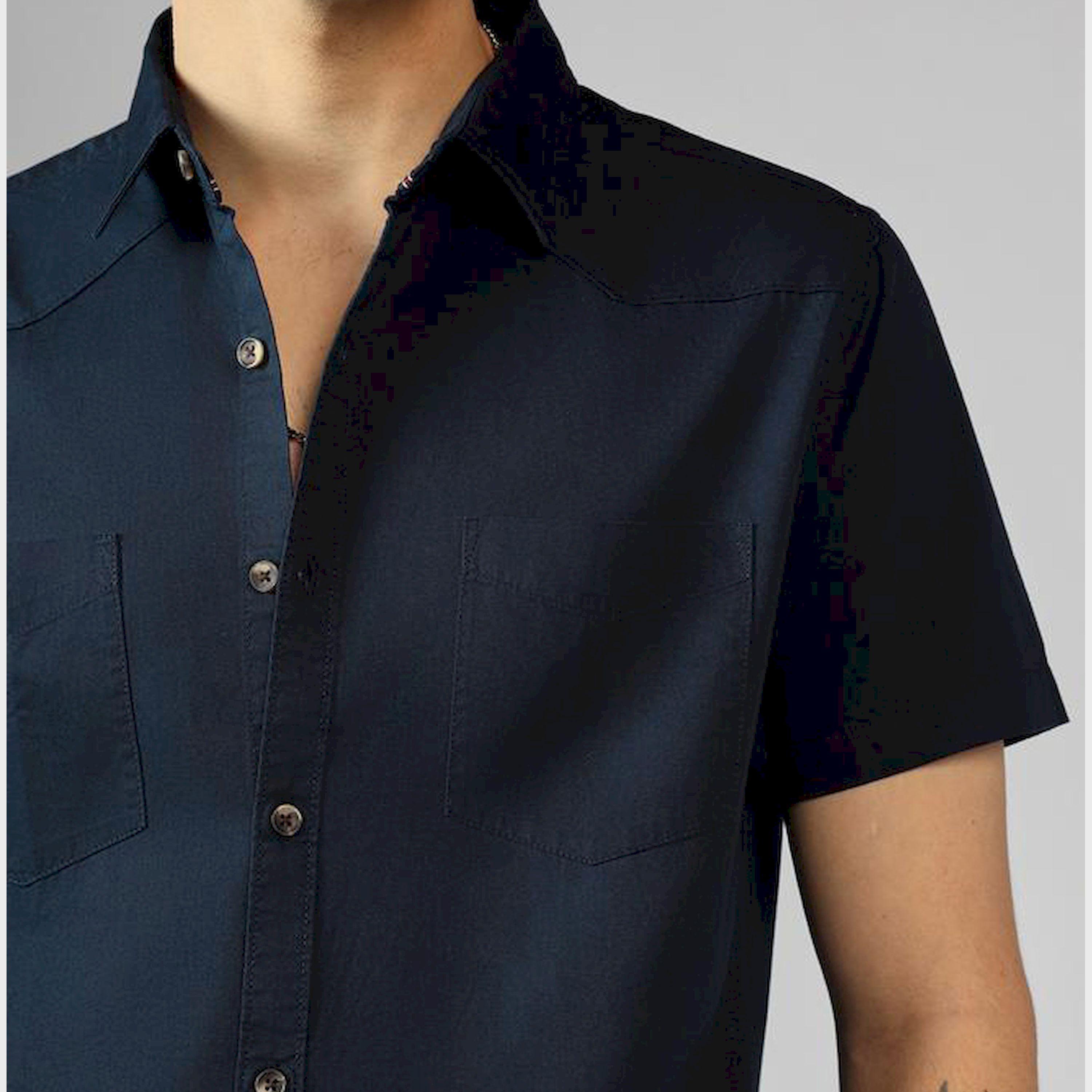 Dennis Lingo X Styli Solid Regular Fit Collared Shirt With Pockets-men-clothing-shirts-image-4
