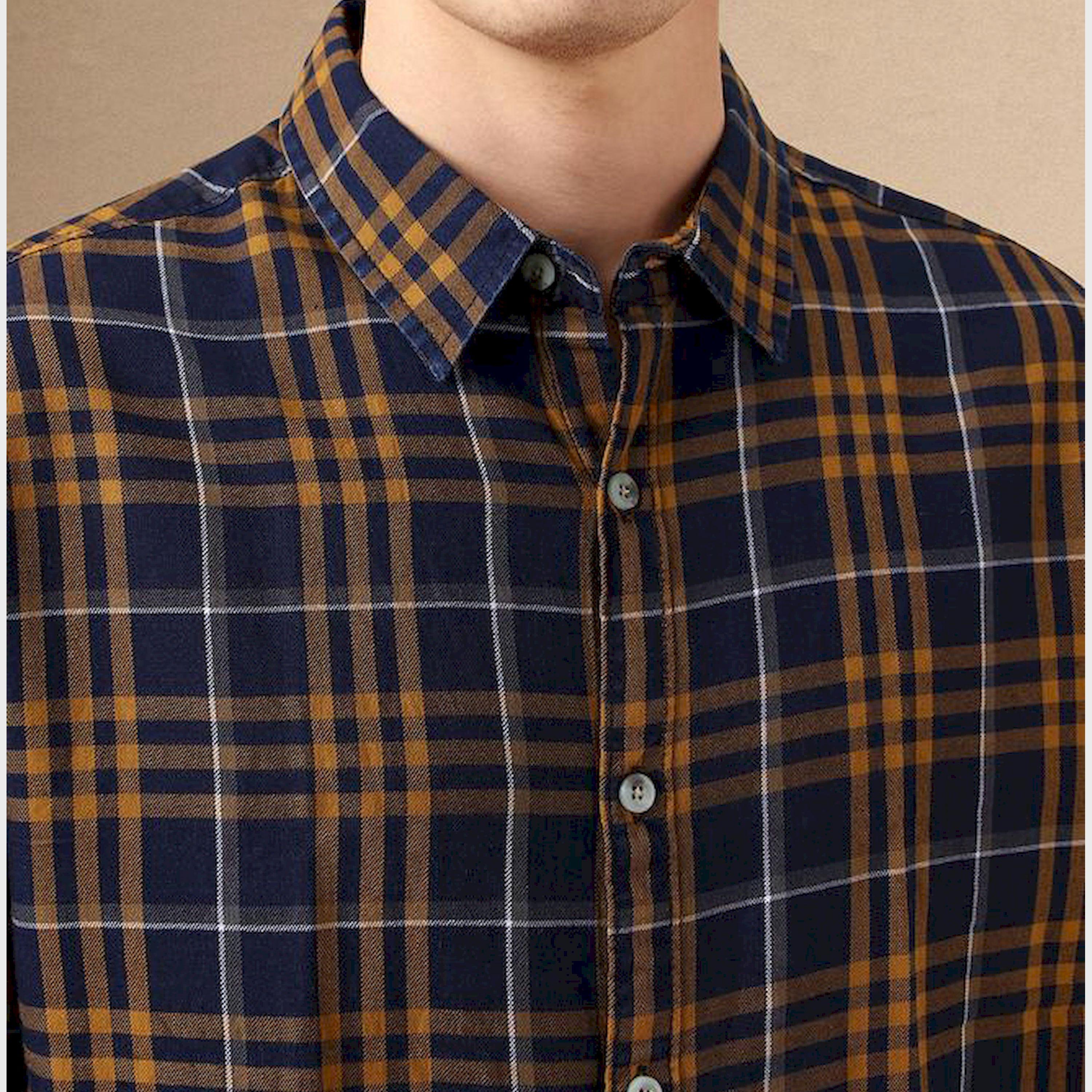 Dennis Lingo X Styli Checked Regular Fit Spread Collar Shirt-men-clothing-shirts-image-4