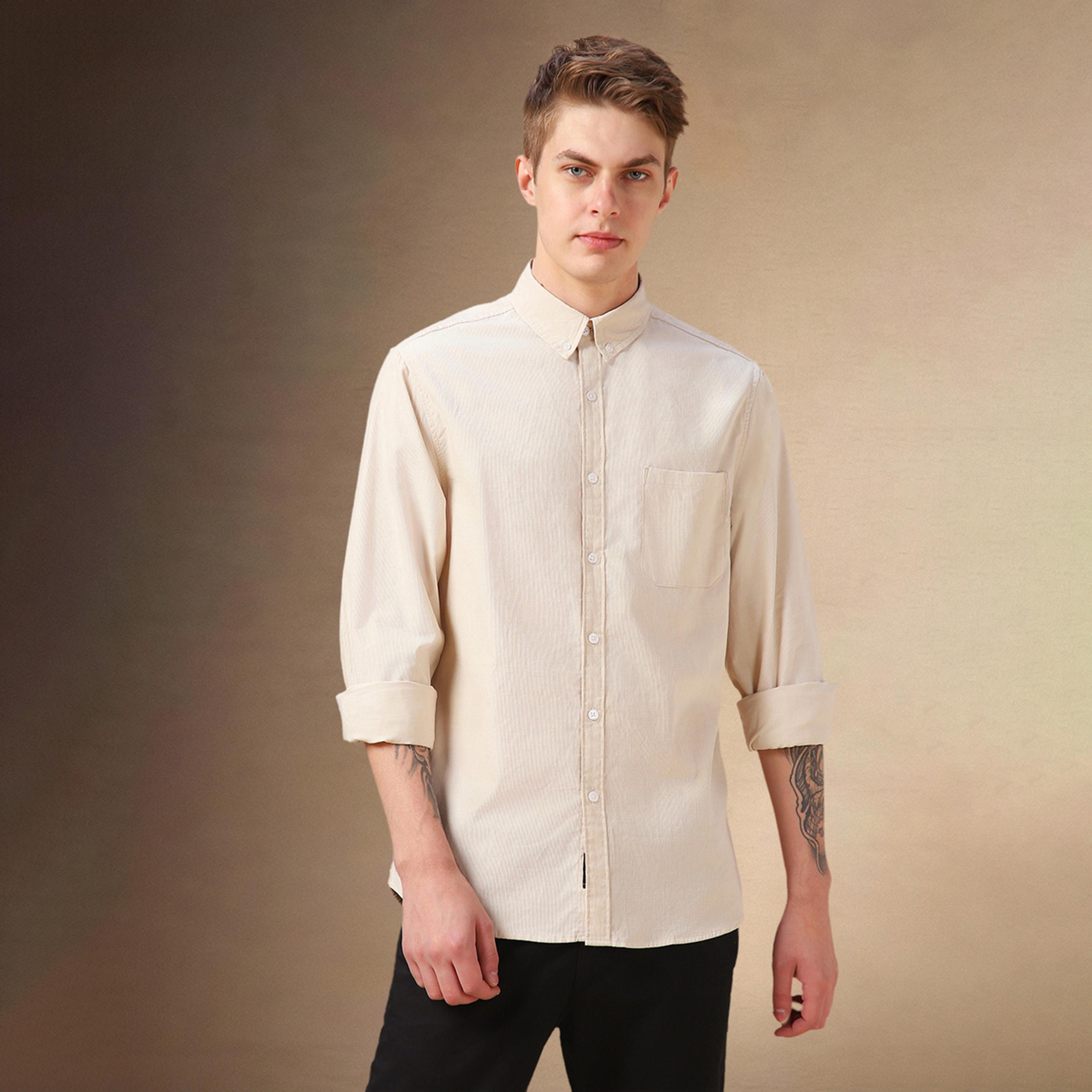 Dennis Lingo X Styli Solid Relaxed Fit Spread Collar Shirt-men-clothing-shirts-image-6