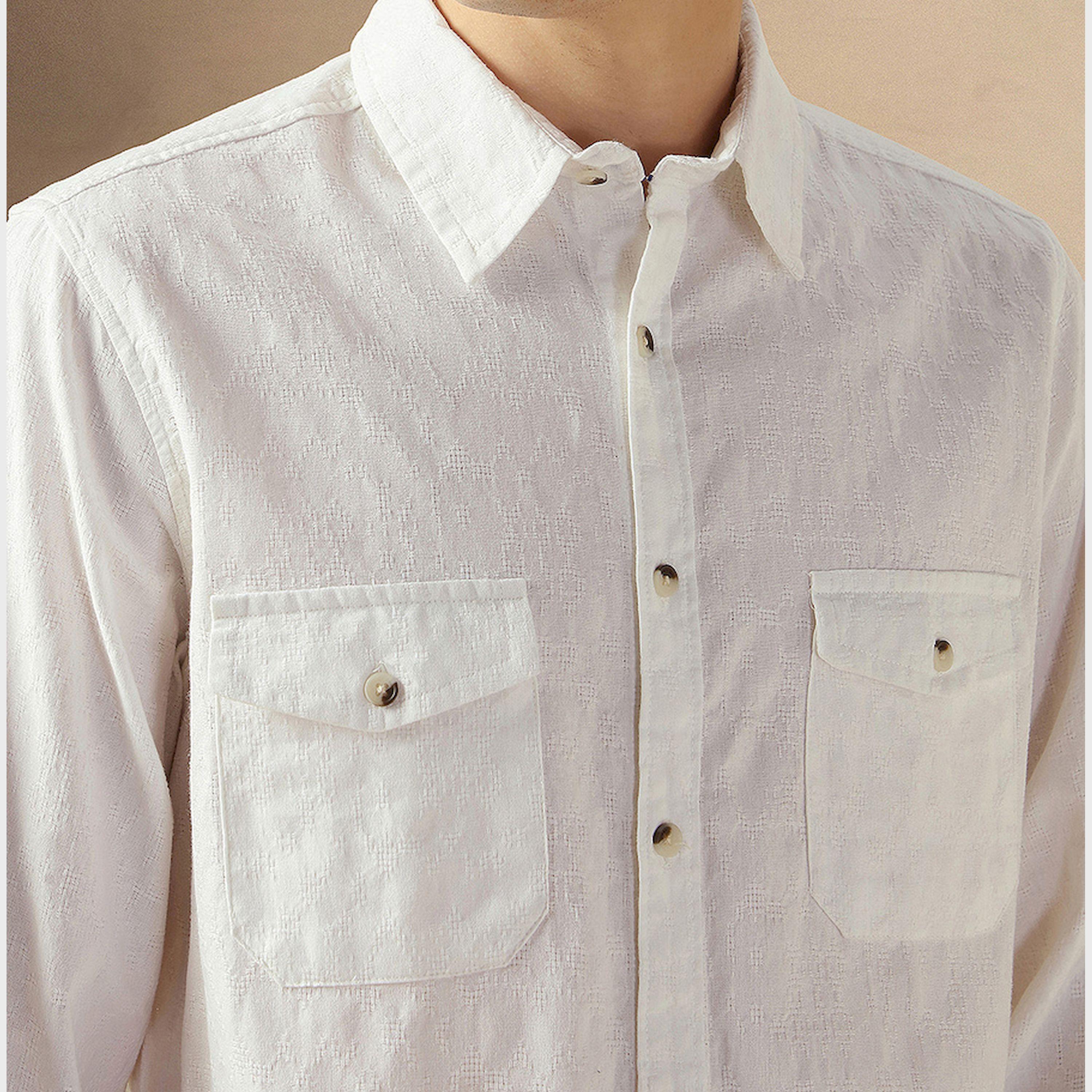 Dennis Lingo X Styli Solid Relaxed Fit Spread Collar Shirt With Pockets-men-clothing-shirts-image-4