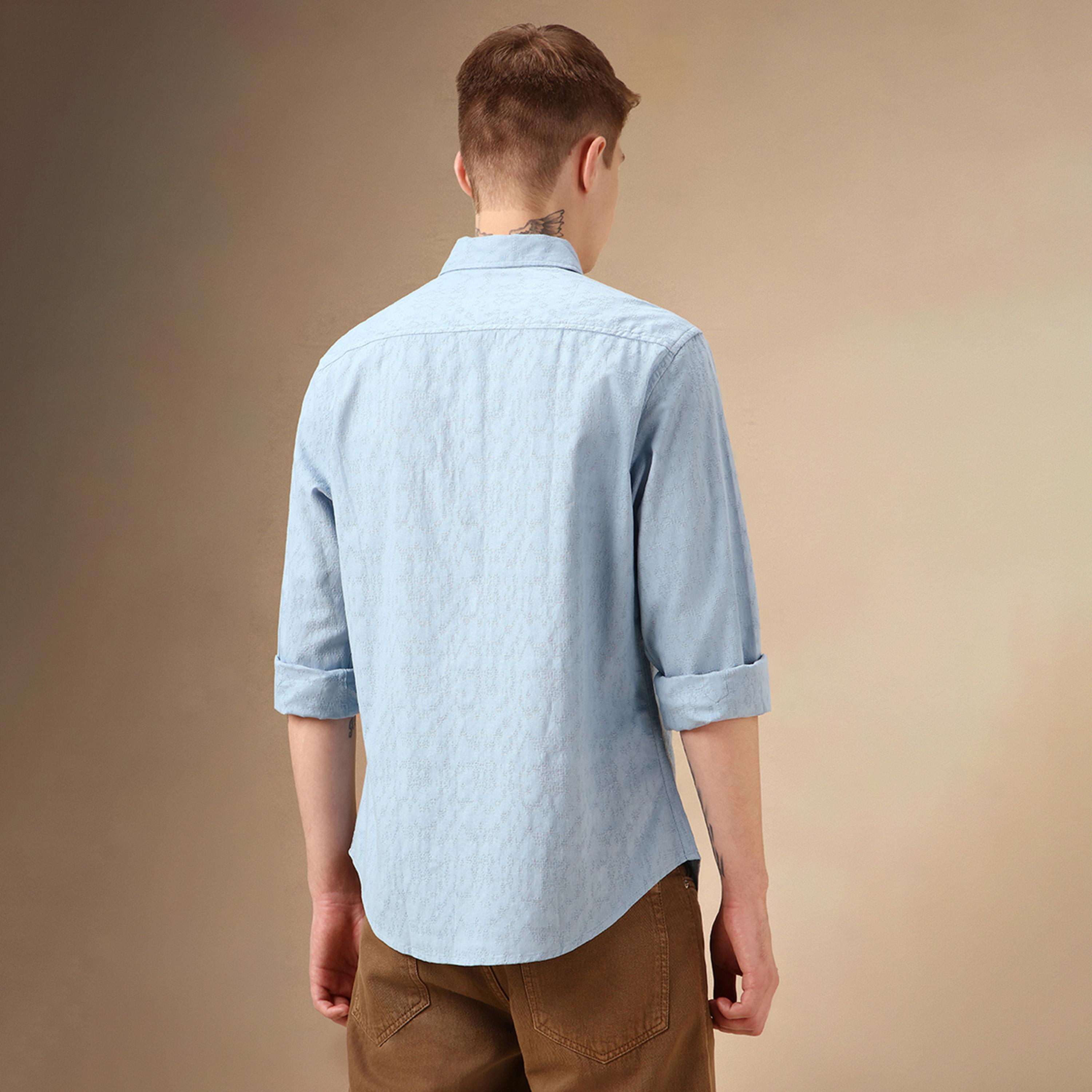 Dennis Lingo X Styli Solid Relaxed Fit Spread Collar Shirt-men-clothing-shirts-image-3
