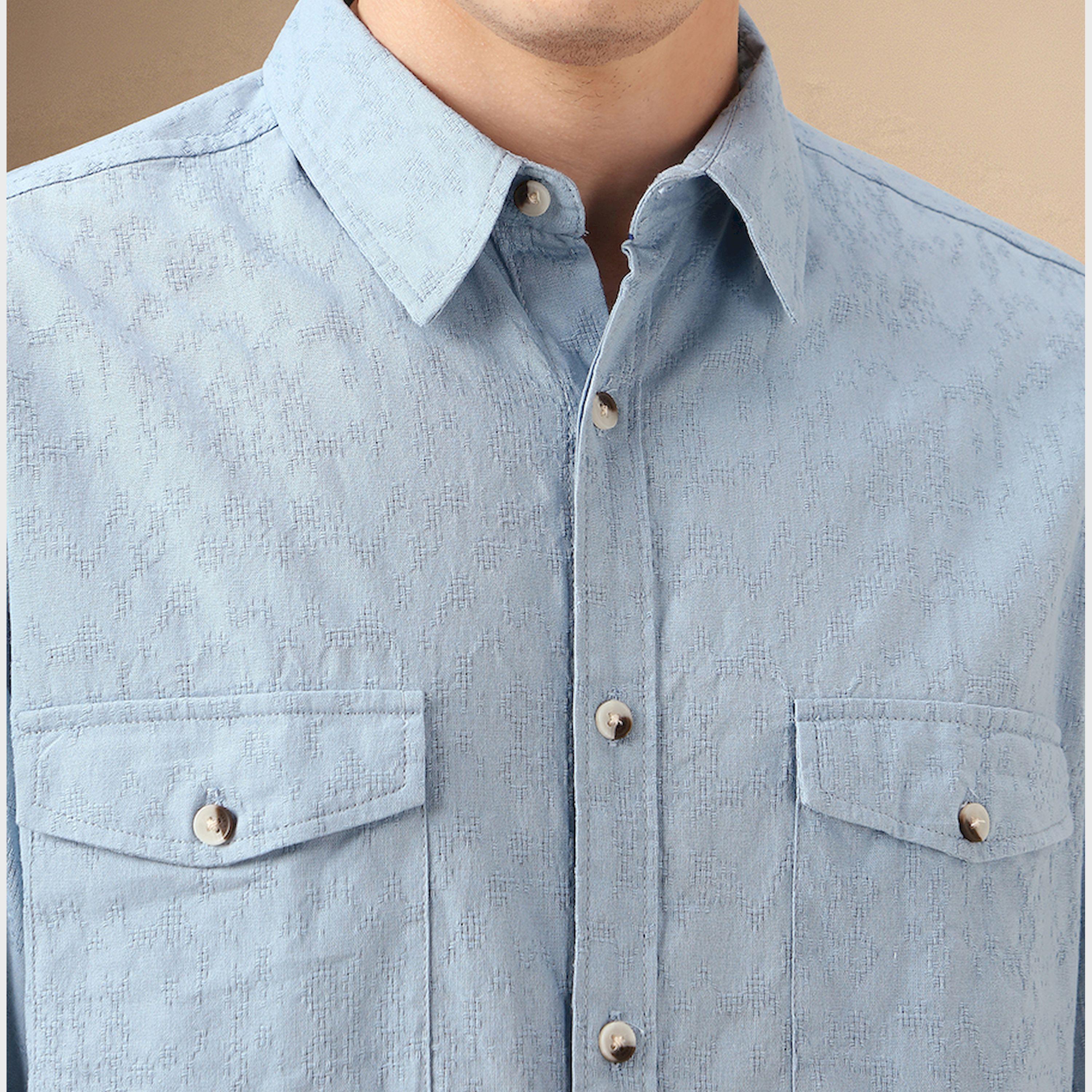 Dennis Lingo X Styli Solid Relaxed Fit Spread Collar Shirt-men-clothing-shirts-image-4