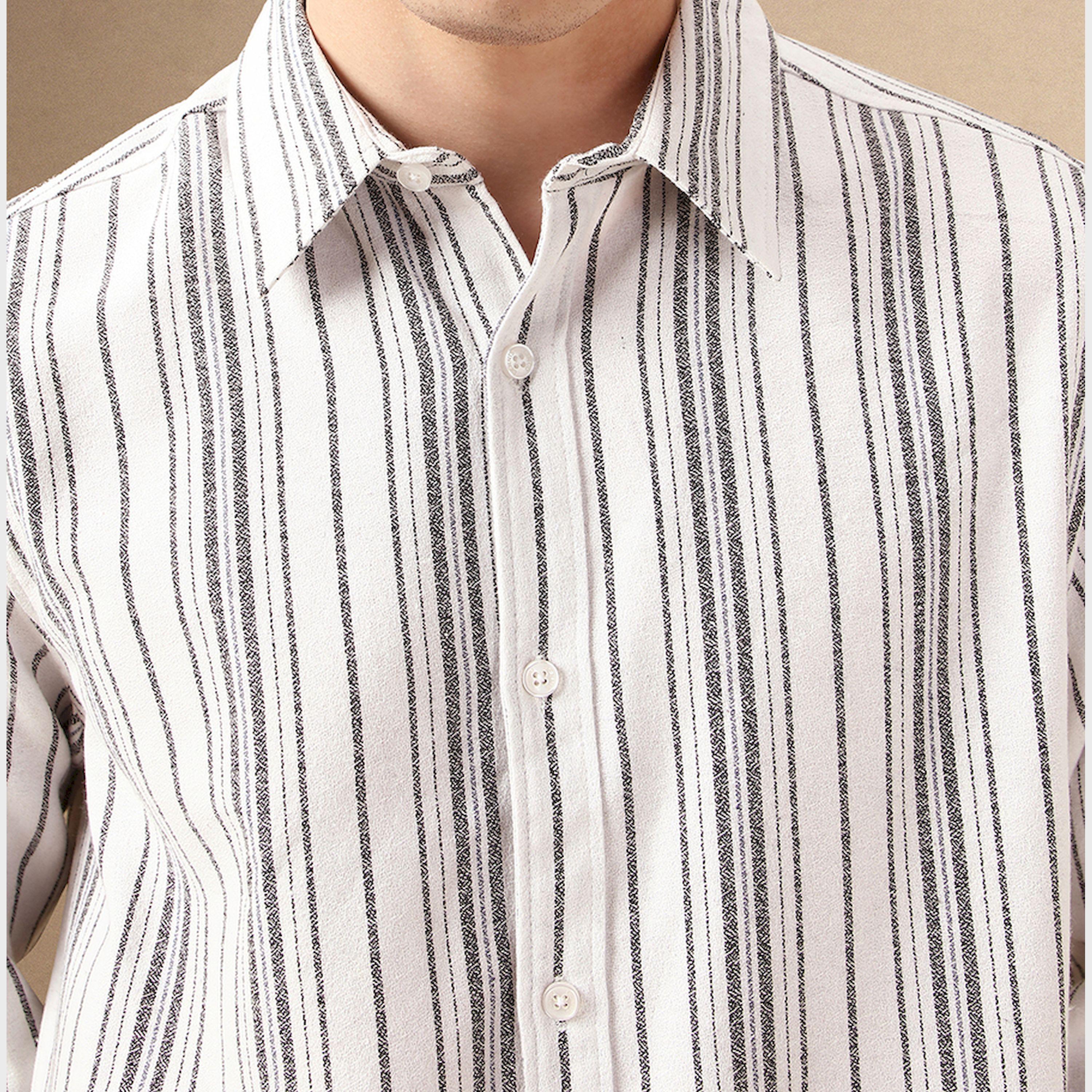 Dennis Lingo X Styli Striped Relaxed Fit Spread Collar Curved Hem Shirt-men-clothing-shirts-image-4