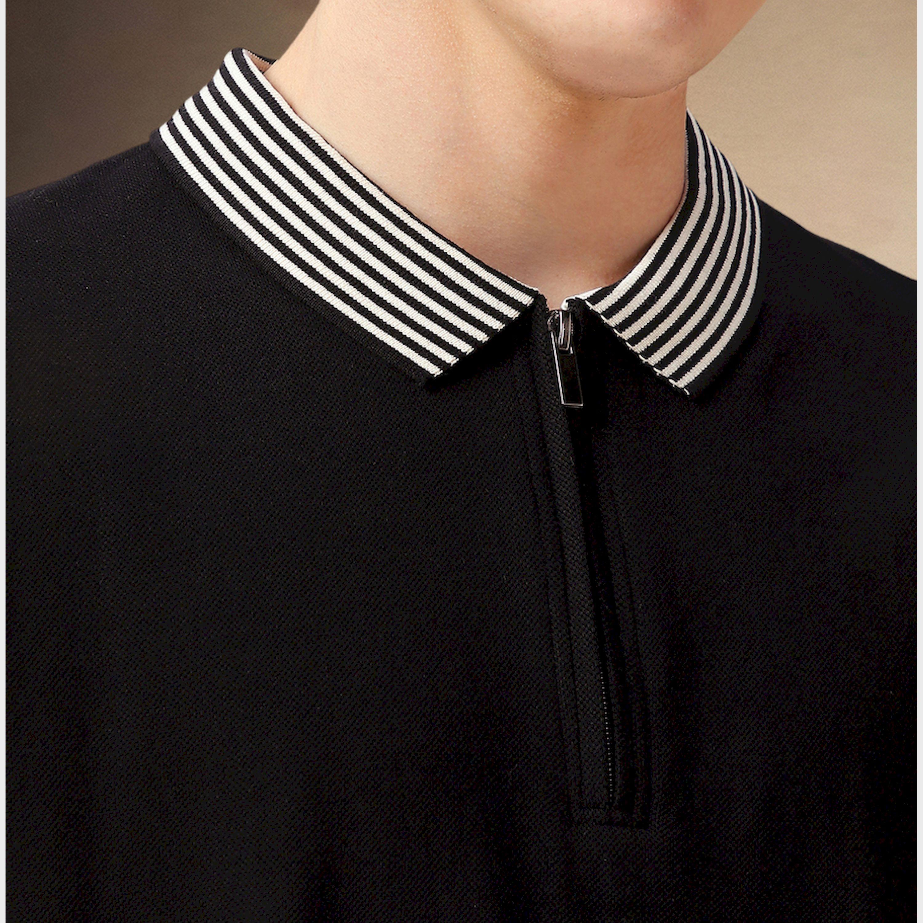 دينيس لينغو × ستايلي - تي شيرت بولو بقصّة عادية مع تفاصيل سحاب-men-clothing-tshirtsandpolos-tshirts-image-4
