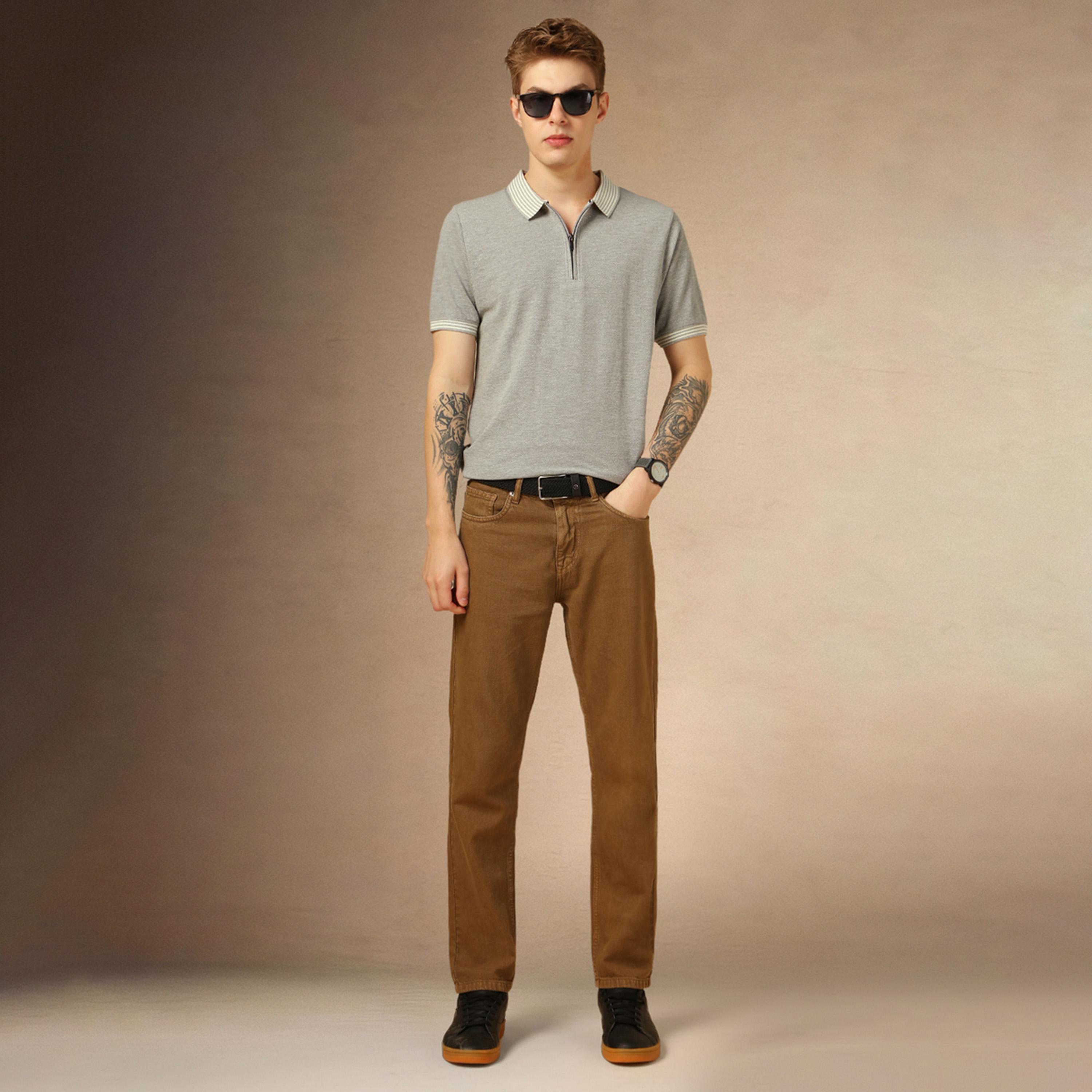دينيس لينغو × ستايلي - تي شيرت بولو بقصّة عادية مع تفاصيل سحاب-men-clothing-tshirtsandpolos-tshirts-image-5