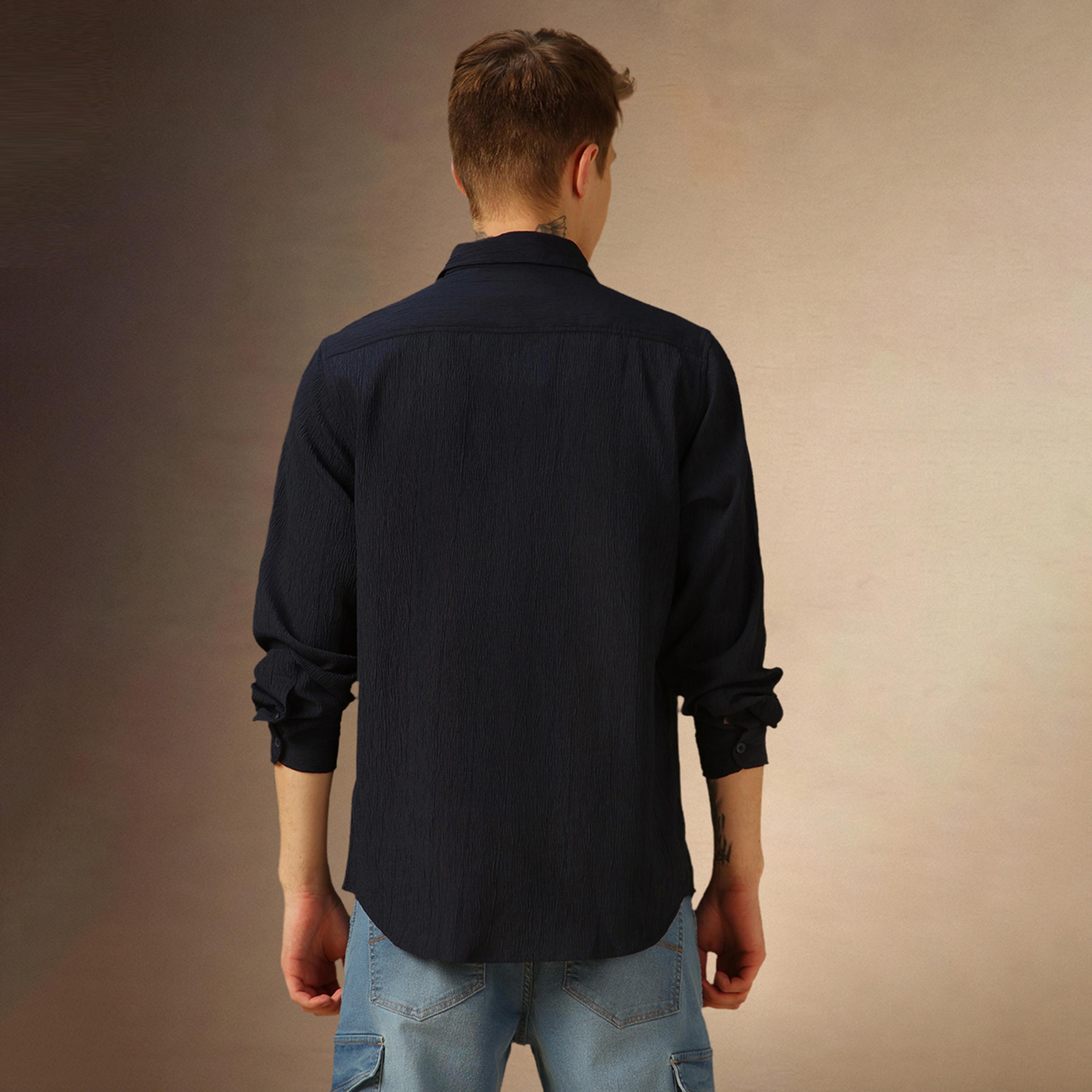 Dennis Lingo X Styli Solid Regular Fit Spread Collar Shirt-men-clothing-shirts-image-3
