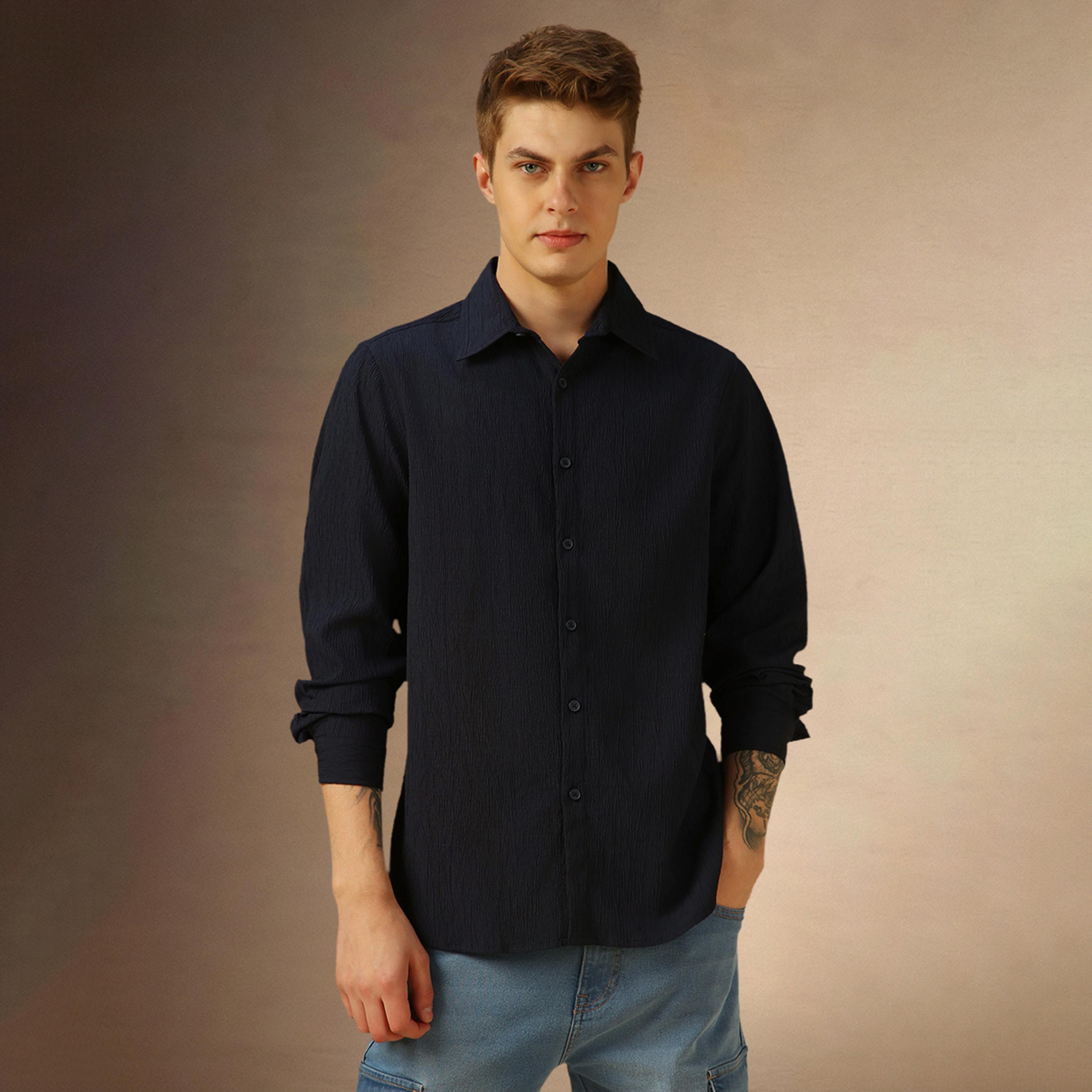 Dennis Lingo X Styli Solid Regular Fit Spread Collar Shirt-men-clothing-shirts-image-6