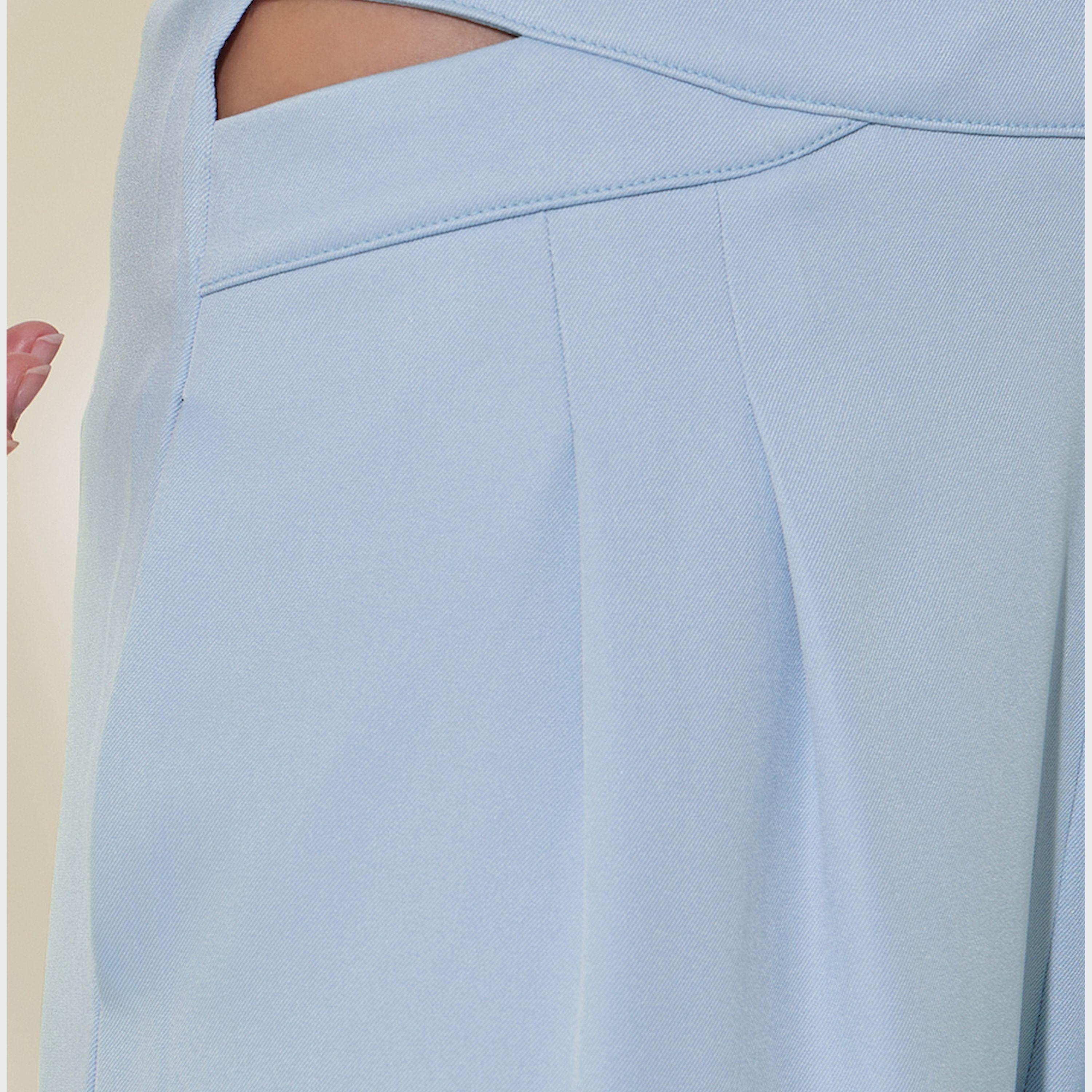 Styli Waist Hollow Design Casual Straight Leg Suit Pants-women-clothing-bottoms-trousers-image-3