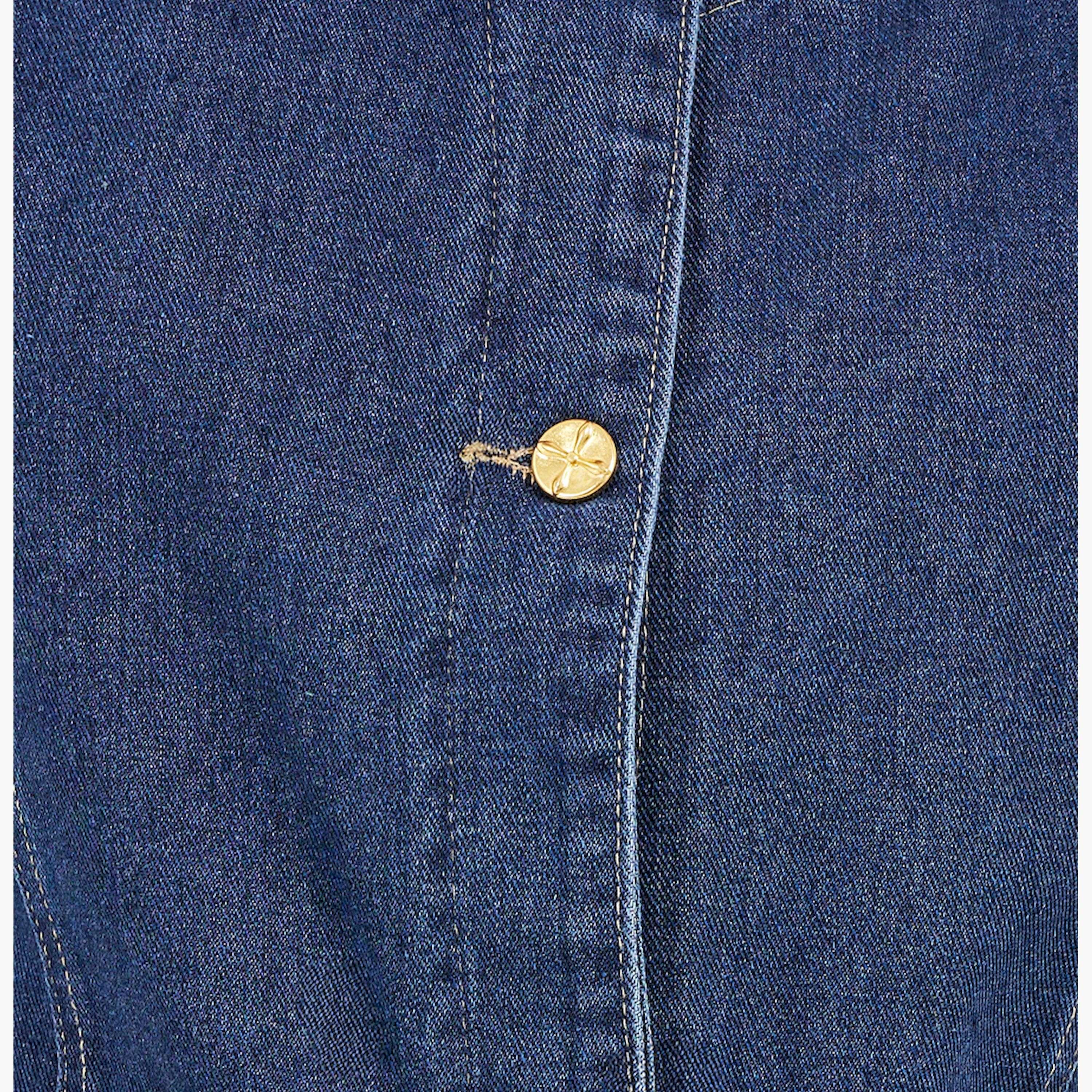 Styli Denim Waistcoat with Pocket Detail-women-clothing-coatsandjackets-waistcoats-image-3