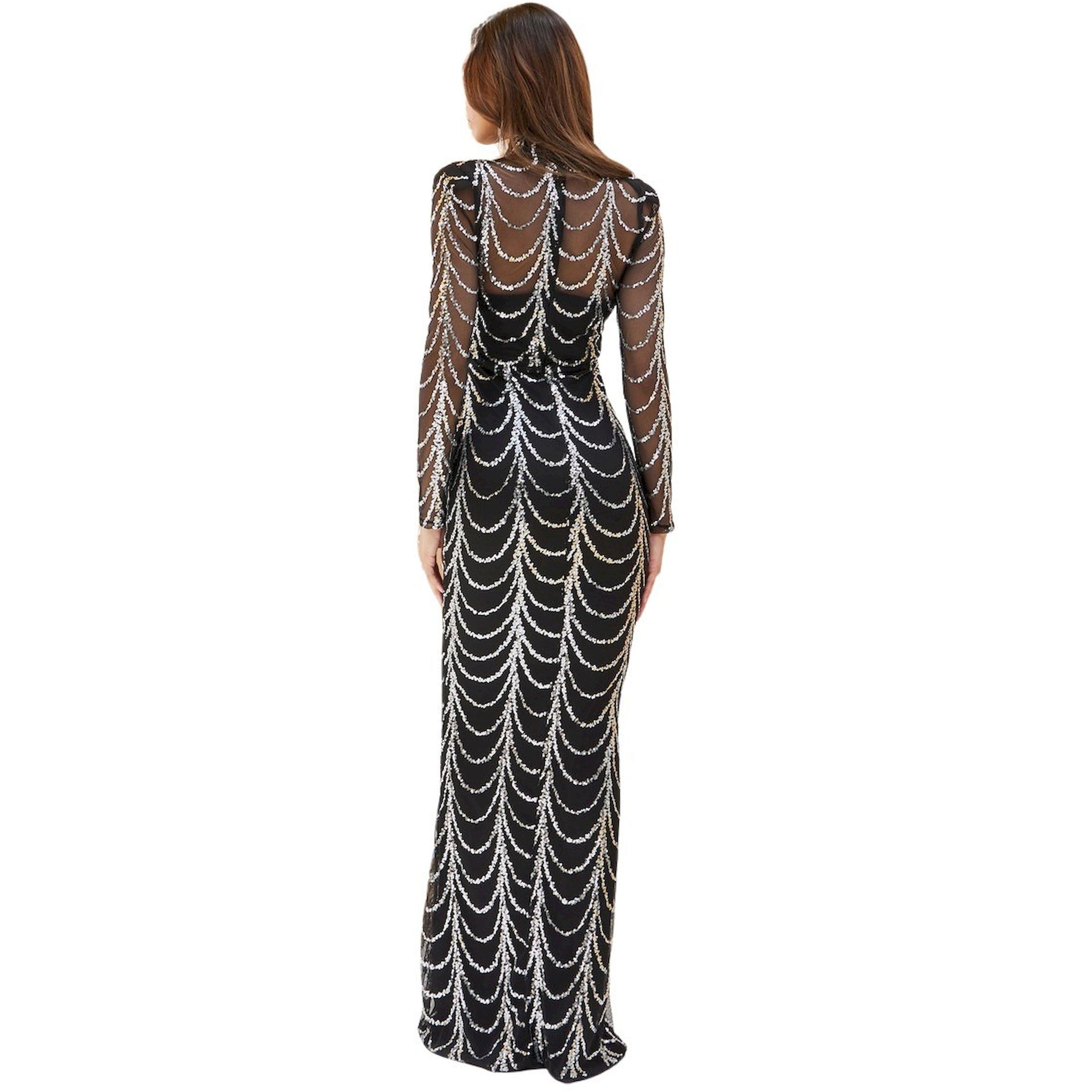 Styli Sequined Long Sleeves Bodycon Maxi Dress-women-clothing-dresses-image-5