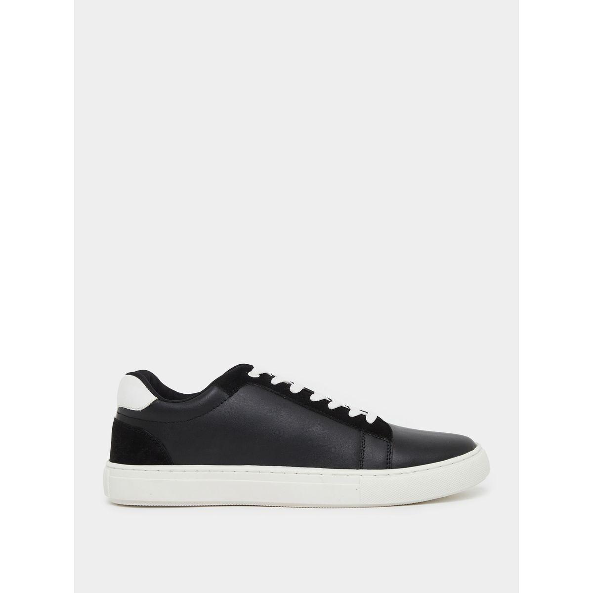 Styli Contrast Trim Platform Sole Skateboard Sneakers-men-shoes-sneakers-image-1