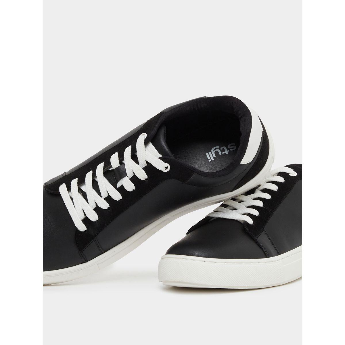 Styli Contrast Trim Platform Sole Skateboard Sneakers-men-shoes-sneakers-image-3