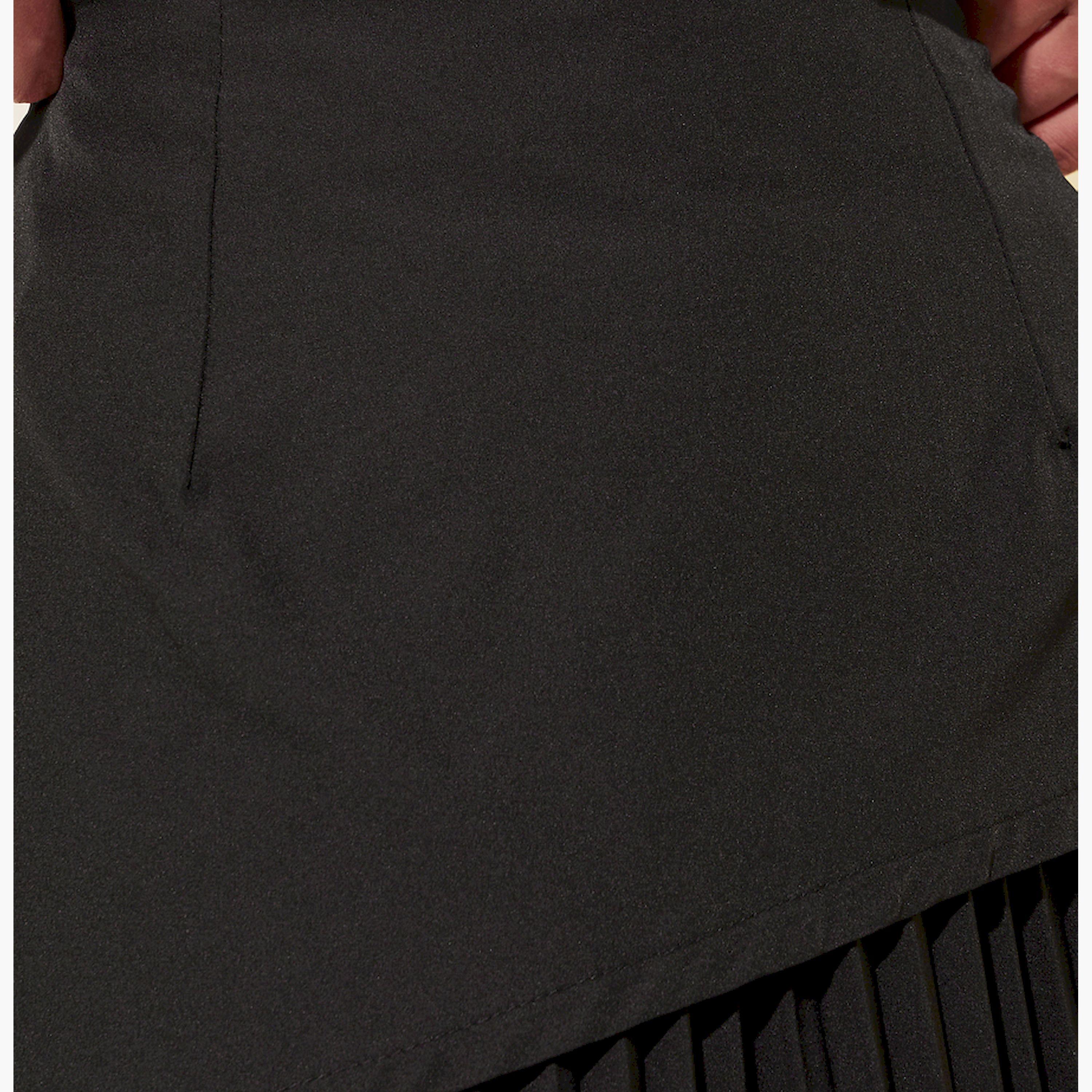 Styli Solid Pleated A-Line Maxi Skirt-women-clothing-bottoms-skirts-image-3