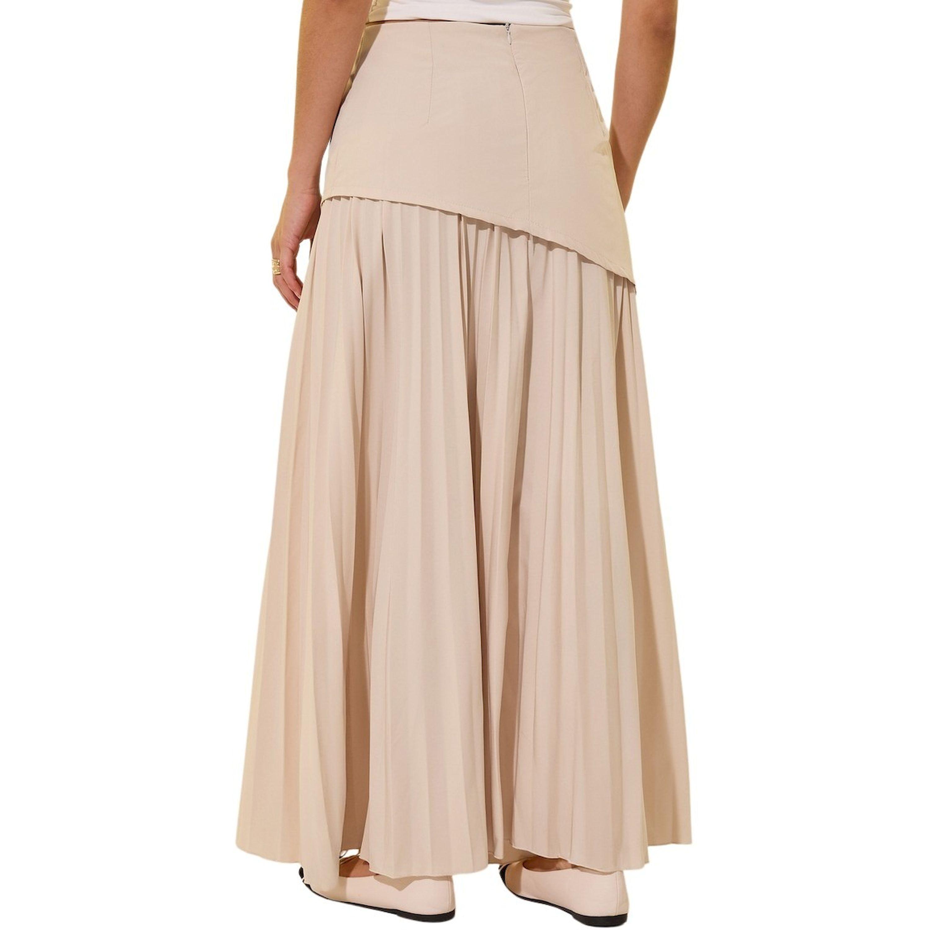 Styli Solid Pleated A-Line Maxi Skirt-women-clothing-bottoms-skirts-image-4