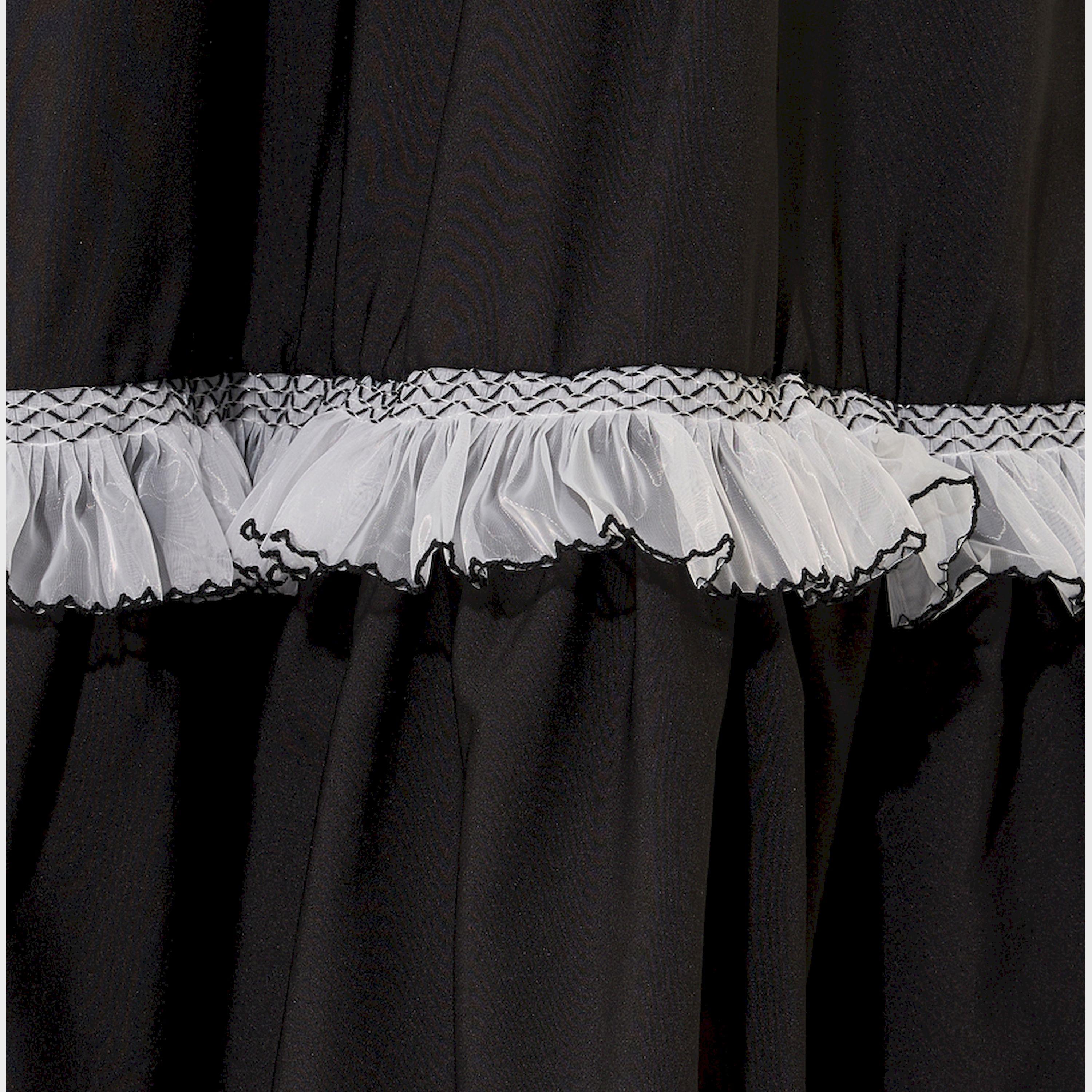 Styli Solid Ruffled Hem Lace Insert A-Line Maxi Skirt-women-clothing-bottoms-skirts-image-3