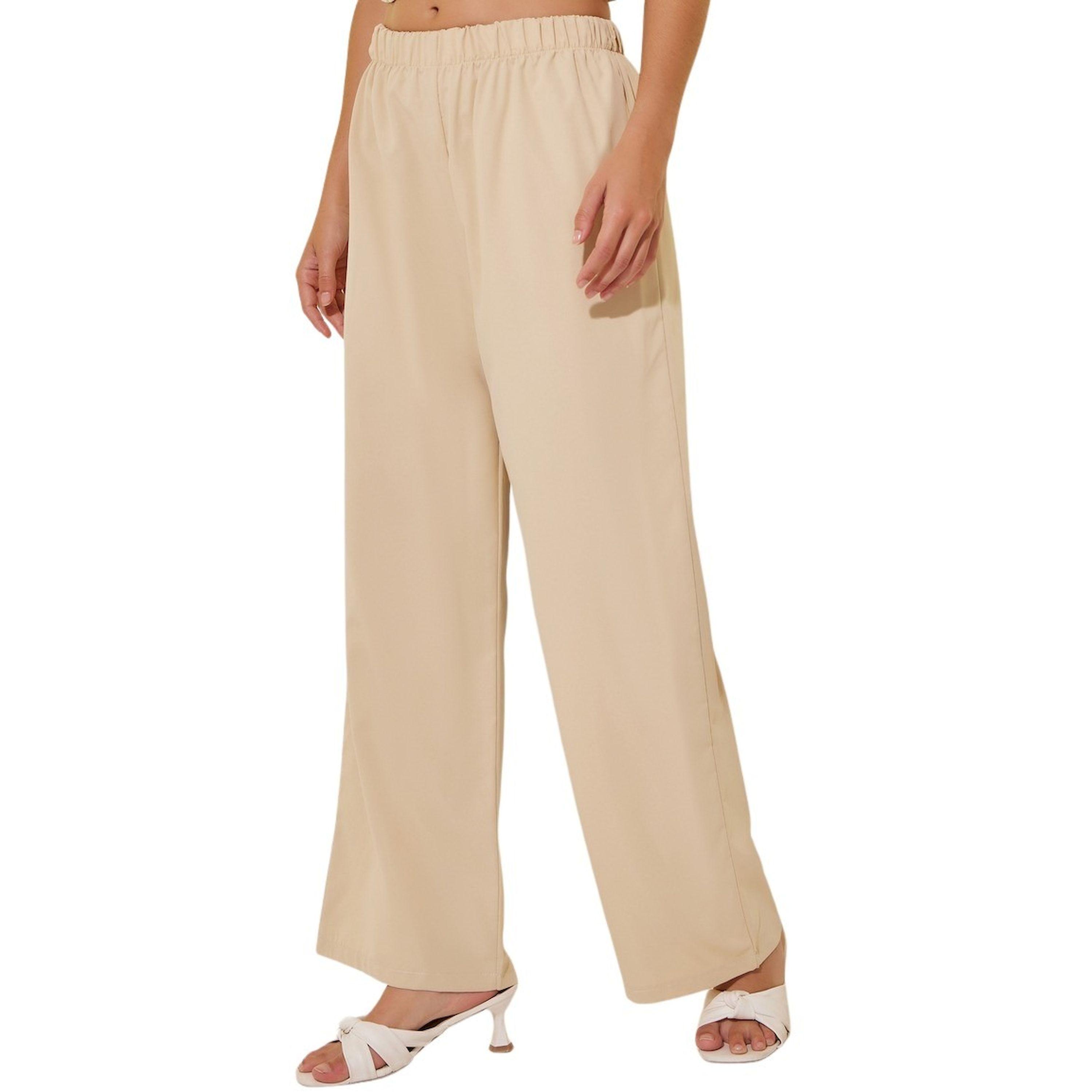 Styli Solid Boat Neck Cami and Regular Pants Set-women-clothing-coordsets-image-2