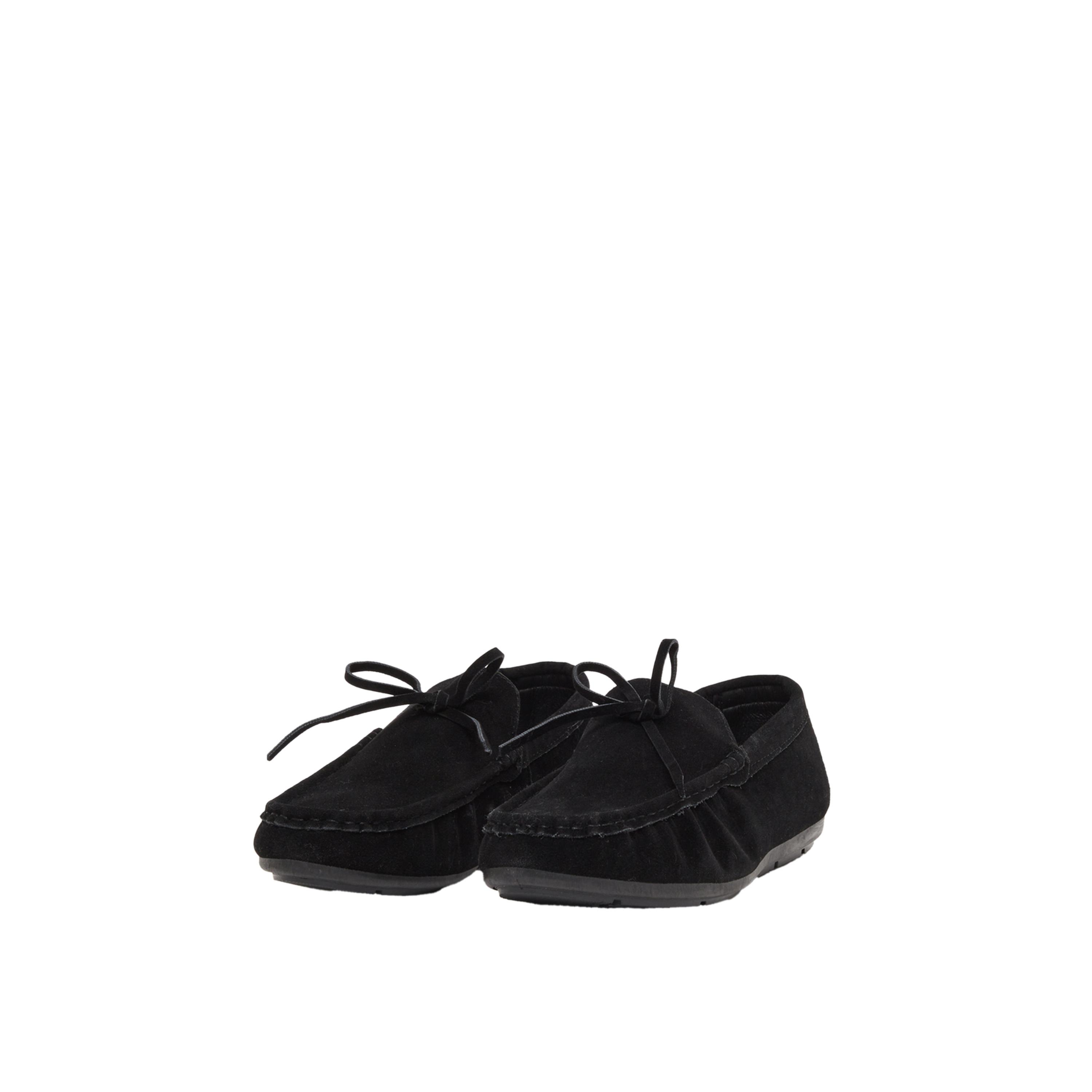Styli Textured Bow Accent Slip In Loafers-men-shoes-loafersandmoccasins-image-2