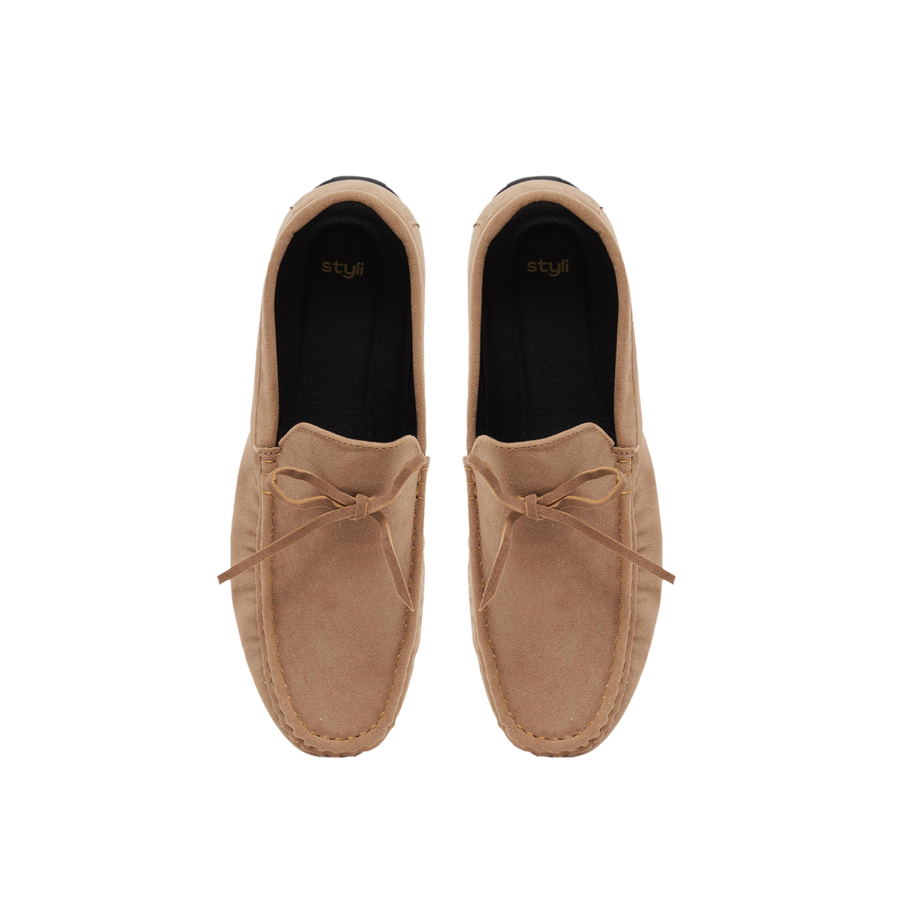 ستايلي -  حذاء سهل الارتداء بنقشة فيونكة-men-shoes-loafersandmoccasins-image-5