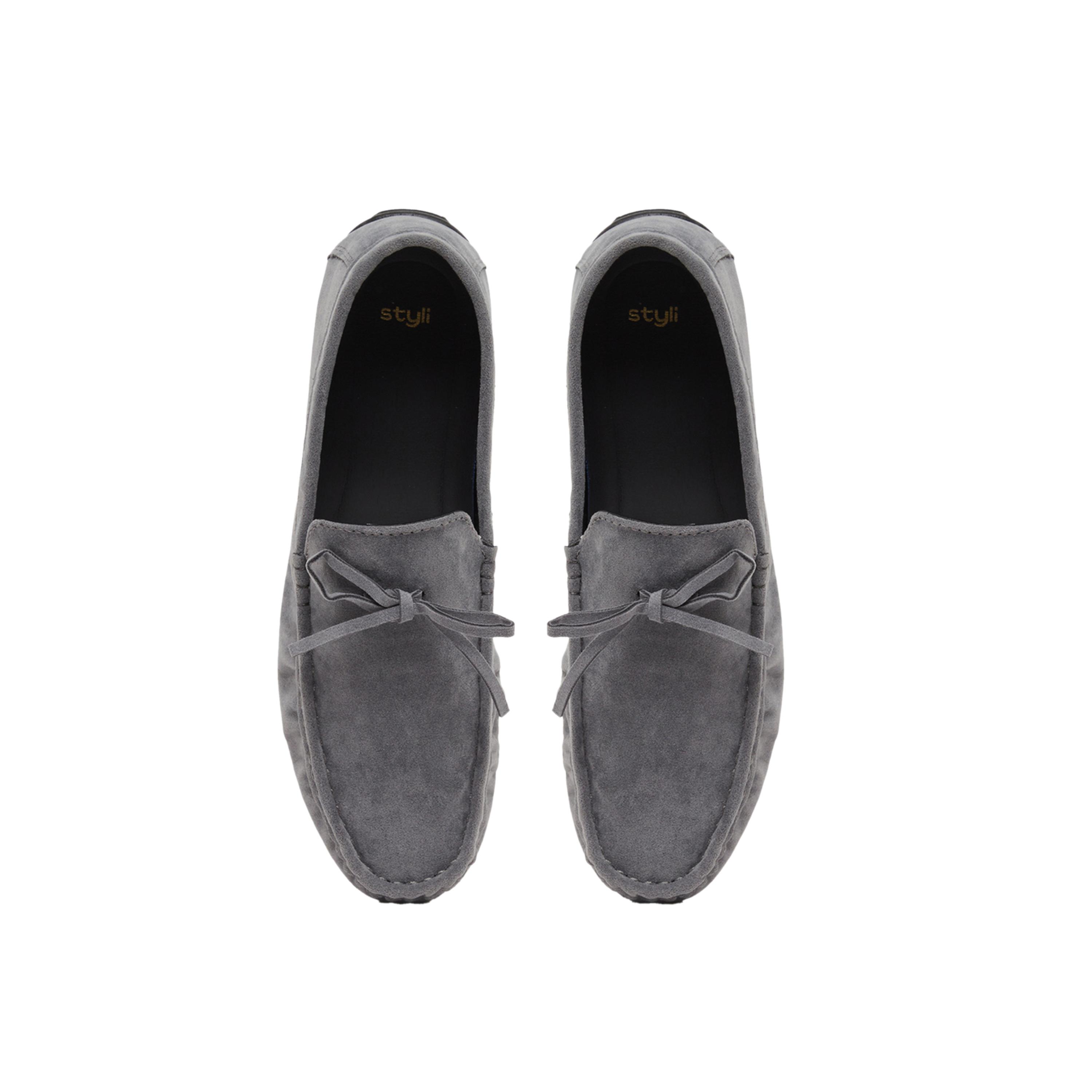 ستايلي -  حذاء سهل الارتداء بنقشة فيونكة-men-shoes-loafersandmoccasins-image-5
