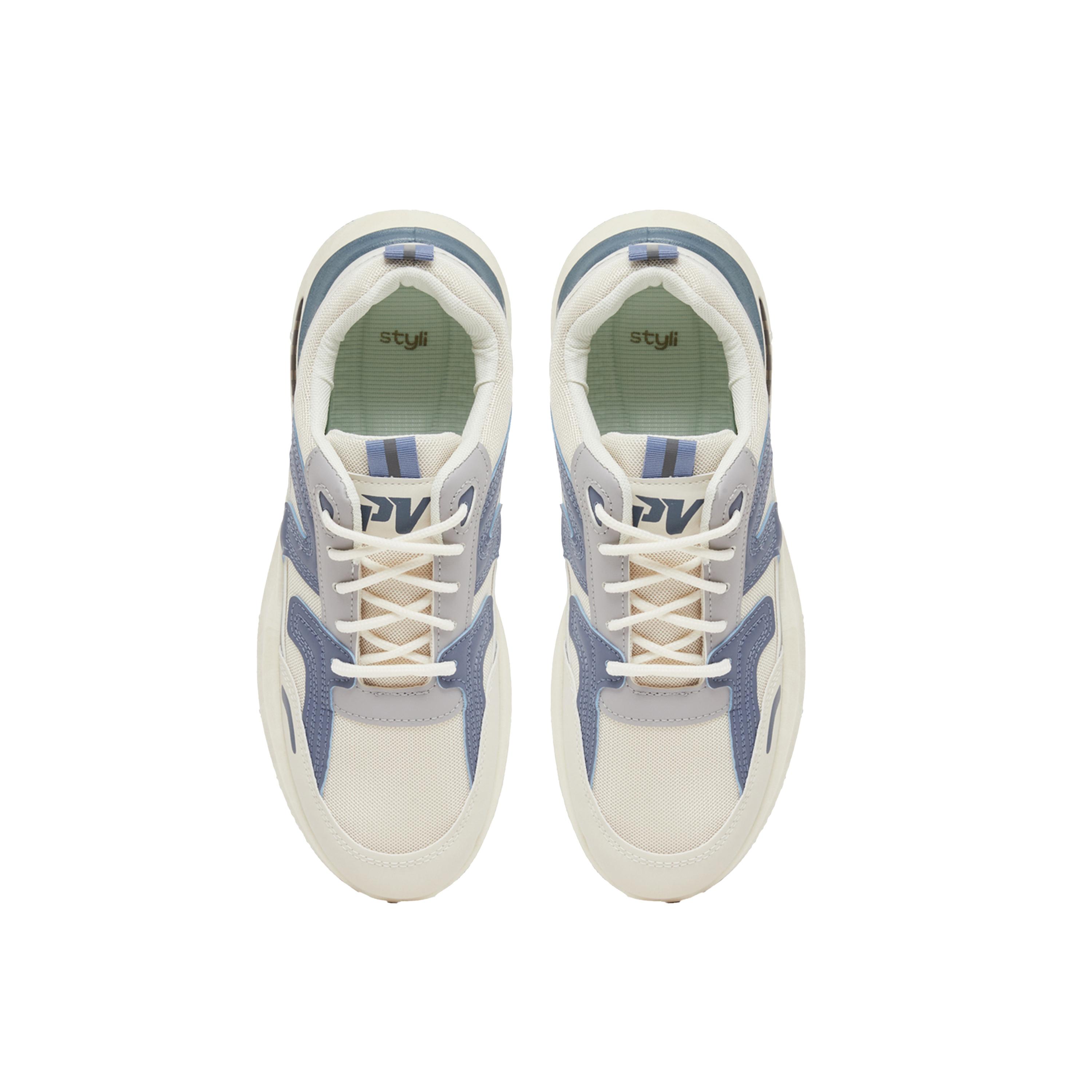 Styli Chunky Sole Color Block Lace Up Sneakers-men-shoes-sneakers-image-5