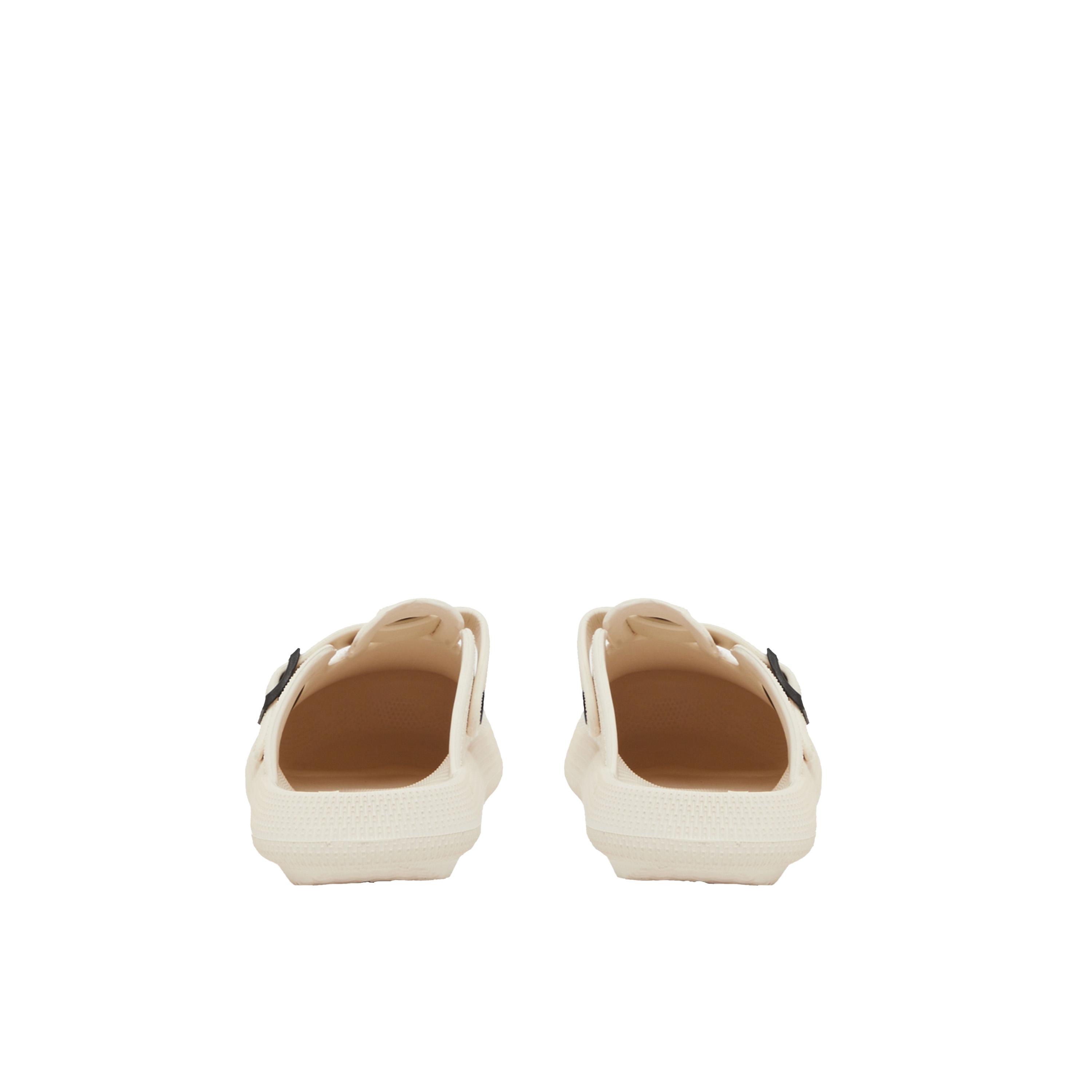 Styli Textured Buckle Embellished Slip On Sandals-men-shoes-flipflopsandslides-image-4