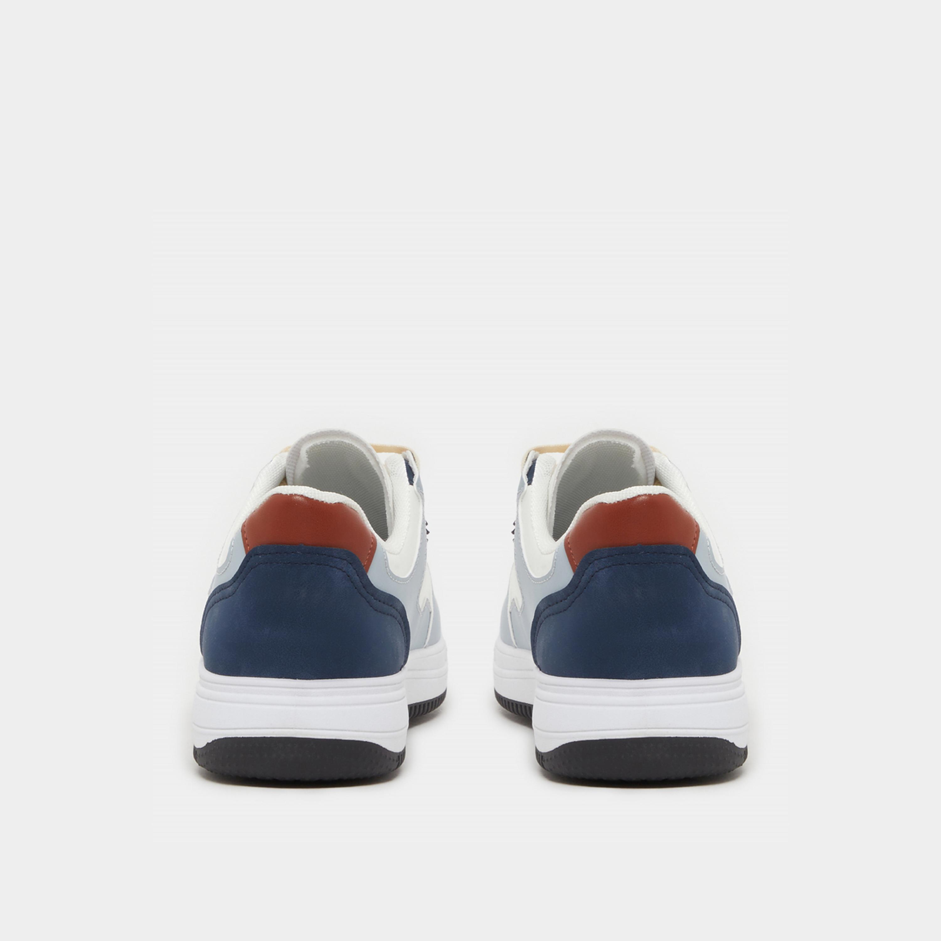 Styli Color Block Lace Up Platform Sole Sneakers-men-shoes-sneakers-image-4
