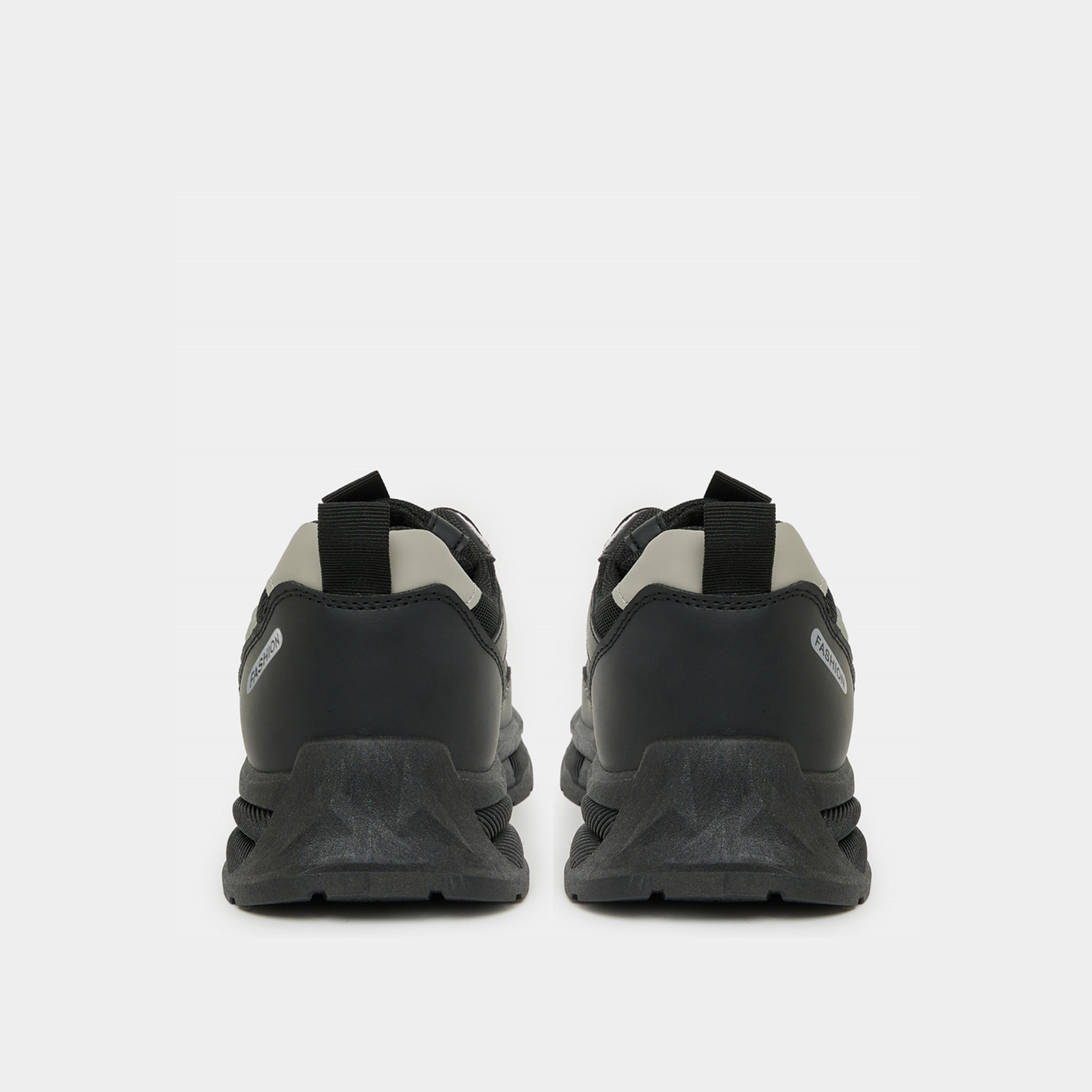 Styli Chunky Sole Abstract Print Lace Up Sneakers-men-shoes-sneakers-image-4