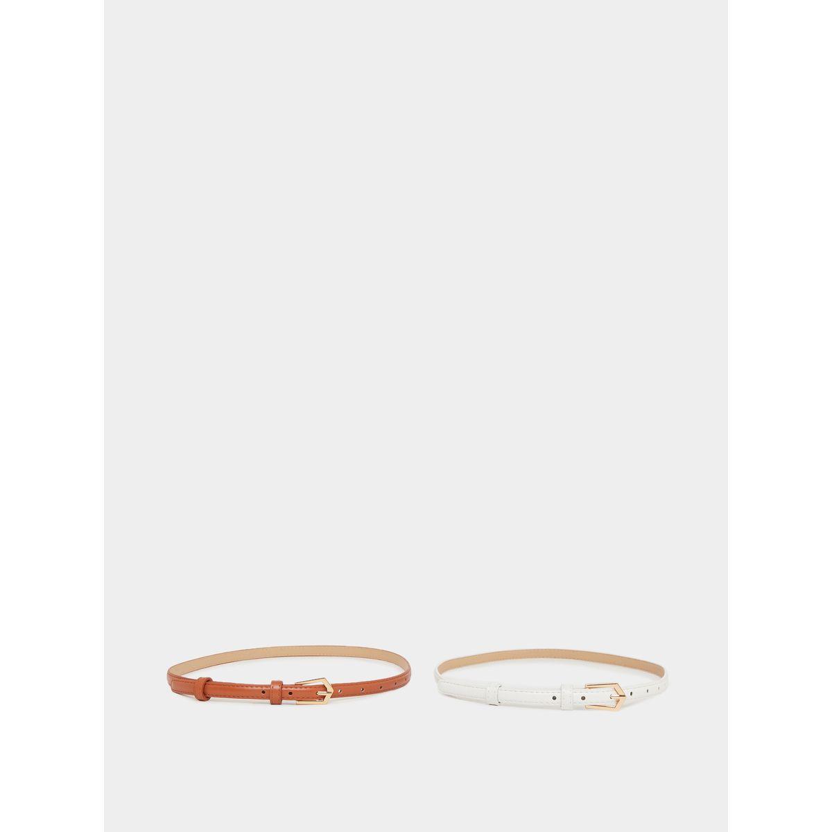 Styli Set of 2 - Solid Narrow Belt with Tang Closure-women-clothingaccessories-belts-image-2