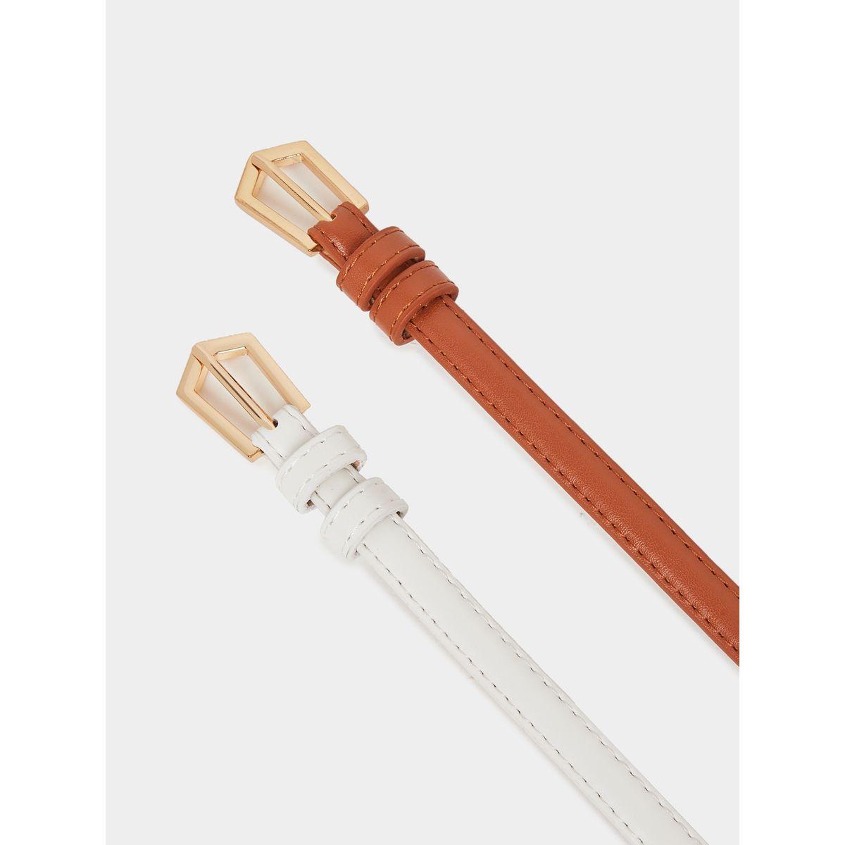 Styli Set of 2 - Solid Narrow Belt with Tang Closure-women-clothingaccessories-belts-image-4