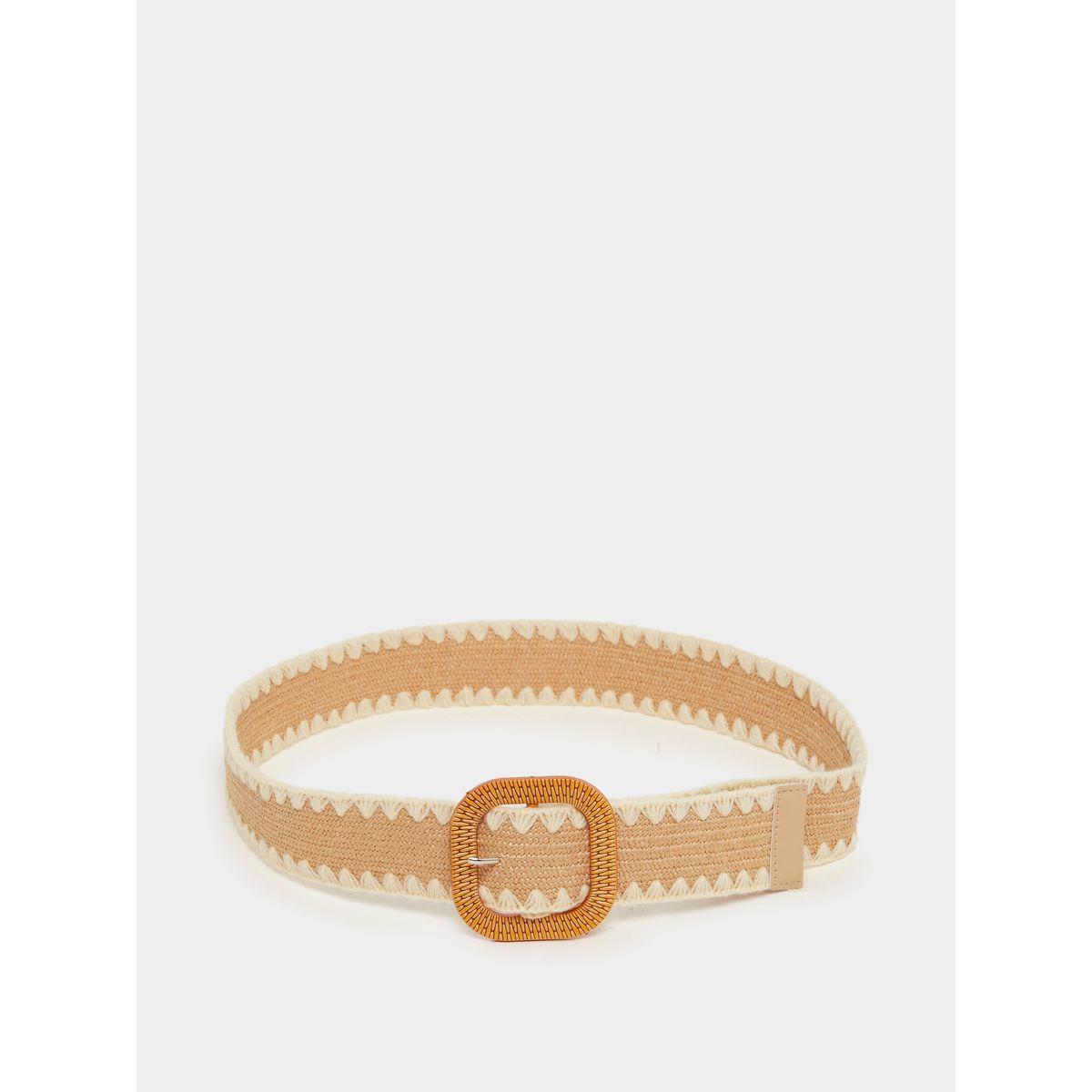Styli Two Tone Jute Straw Belt-women-clothingaccessories-belts-image-1
