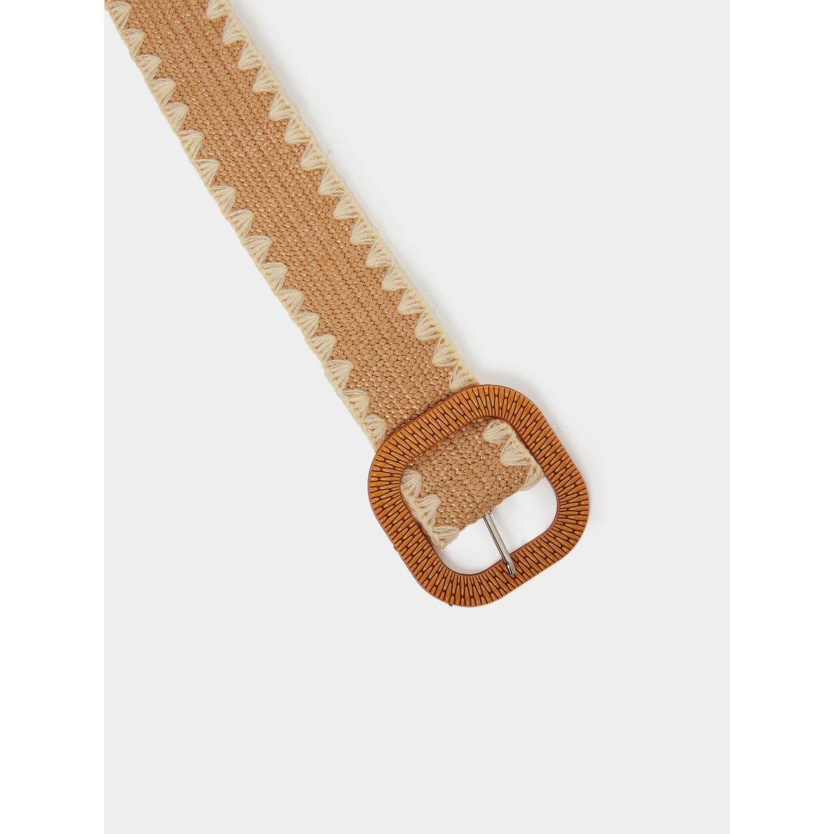 Styli Two Tone Jute Straw Belt-women-clothingaccessories-belts-image-3