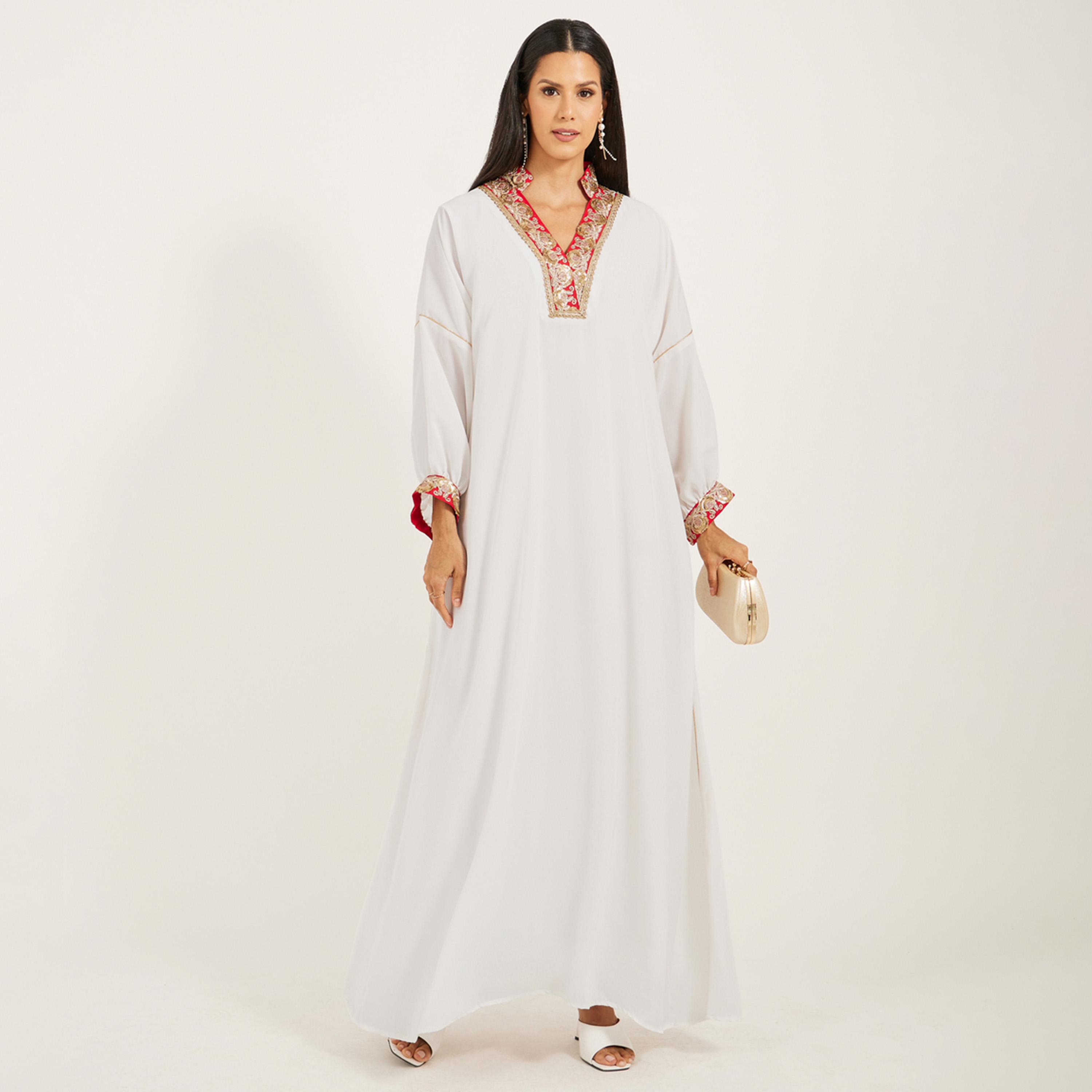 Maxim Creation X Styli Bsy Kaftan With Sequince Embroidery-women-arabicclothing-kaftan-image-2