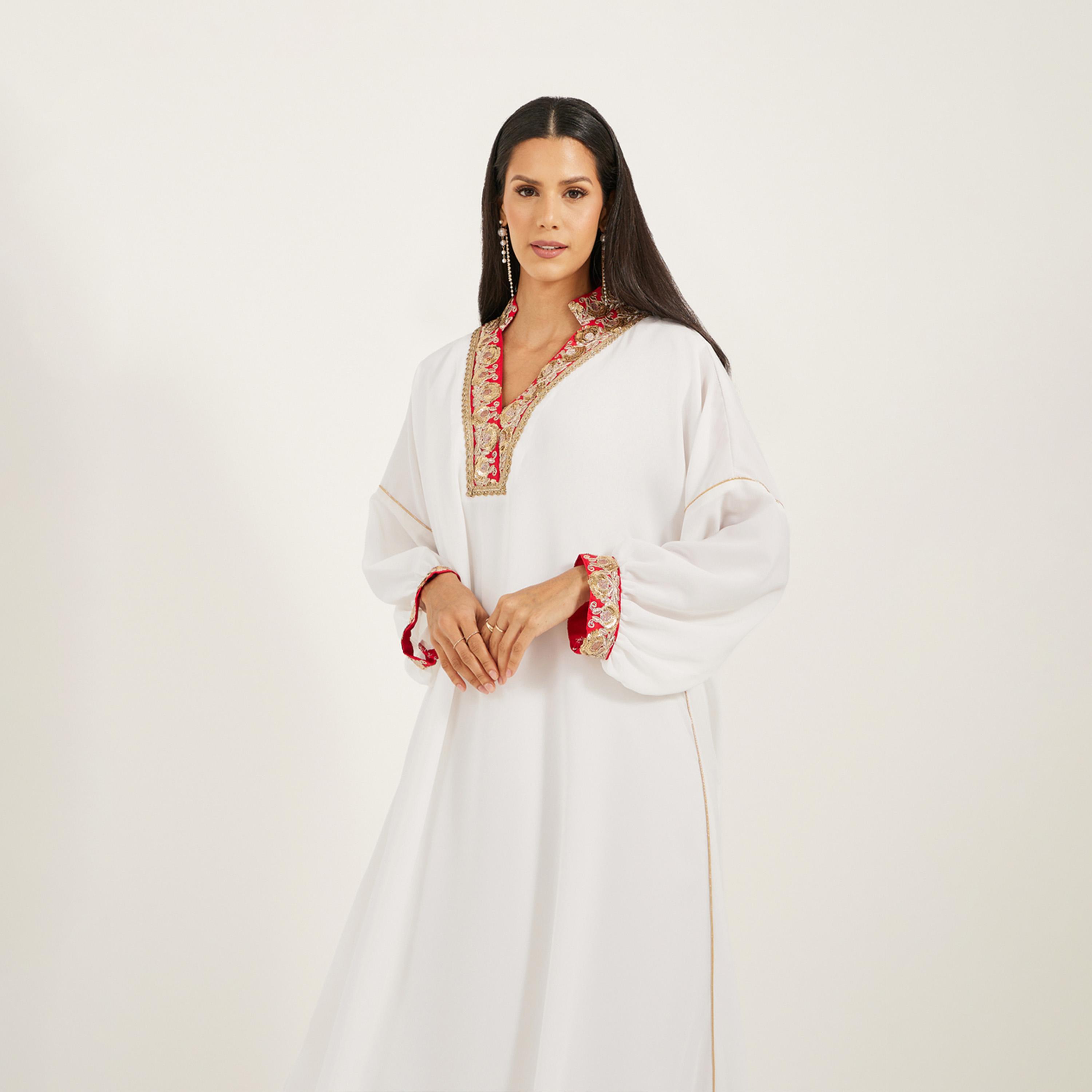 Maxim Creation X Styli Bsy Kaftan With Sequince Embroidery-women-arabicclothing-kaftan-image-3
