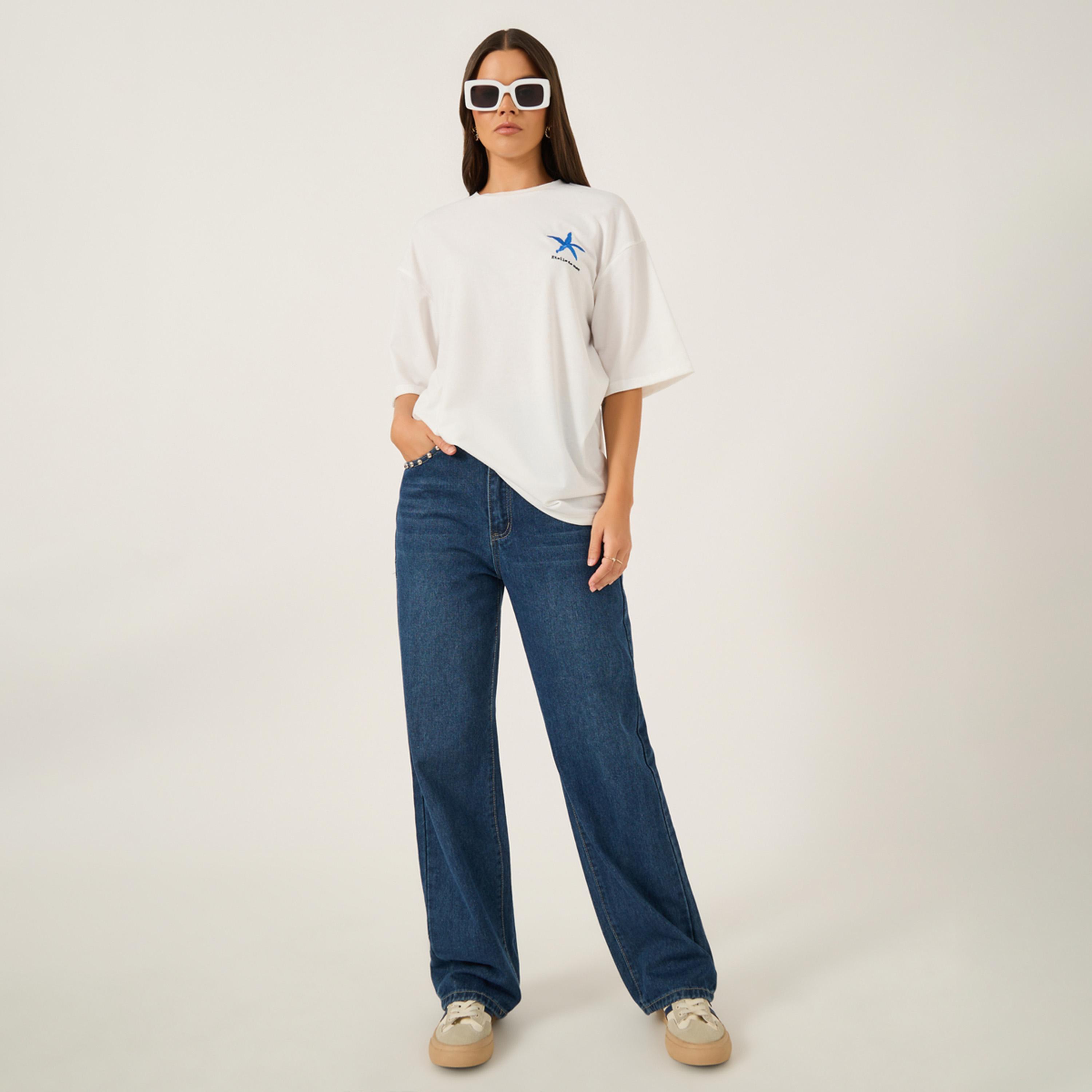 Styli Embroidered Short Sleeve Oversized T-Shirt-women-clothing-tshirts-image-2