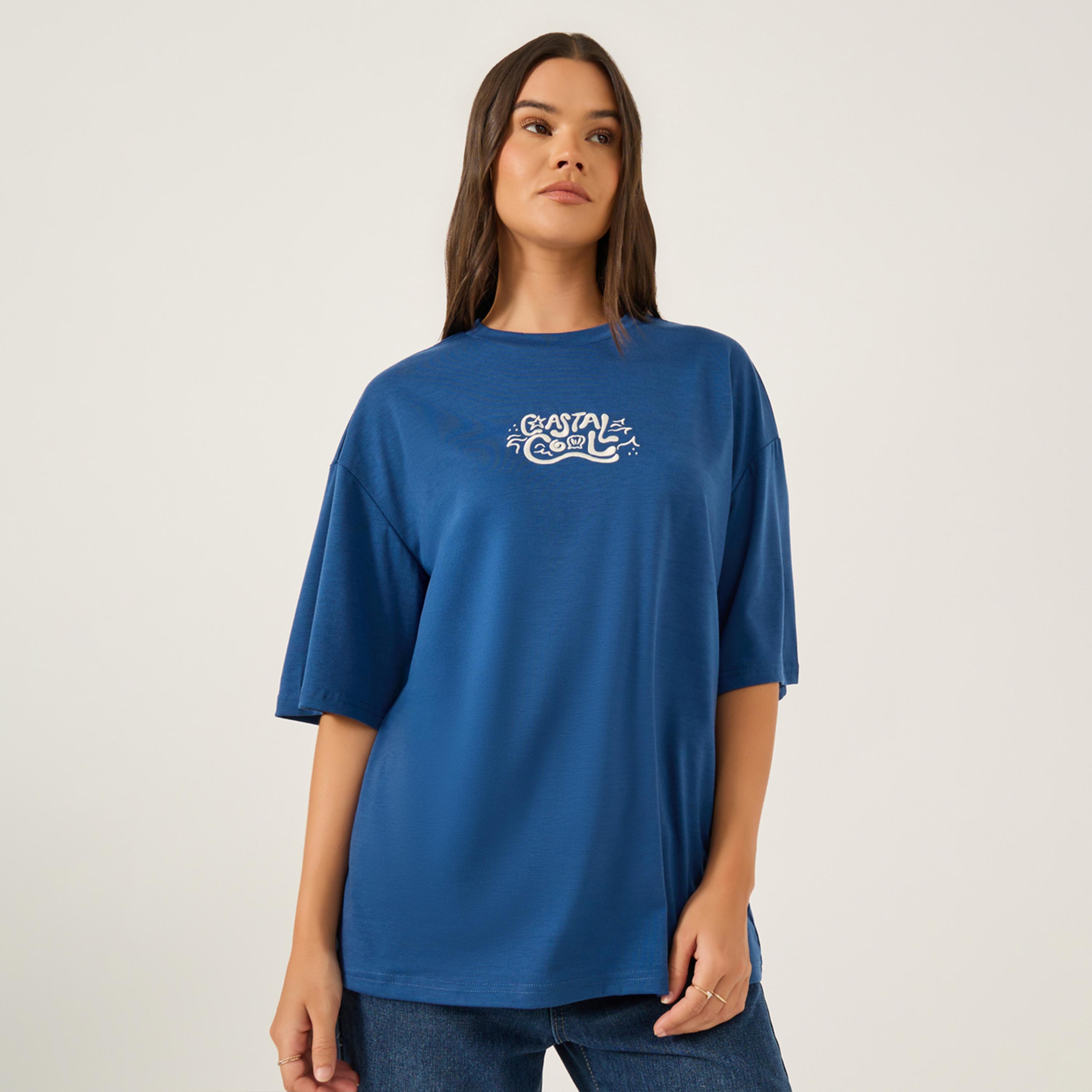 Styli Embroidered Short Sleeve Oversized T-Shirt-women-clothing-tshirts-image-3