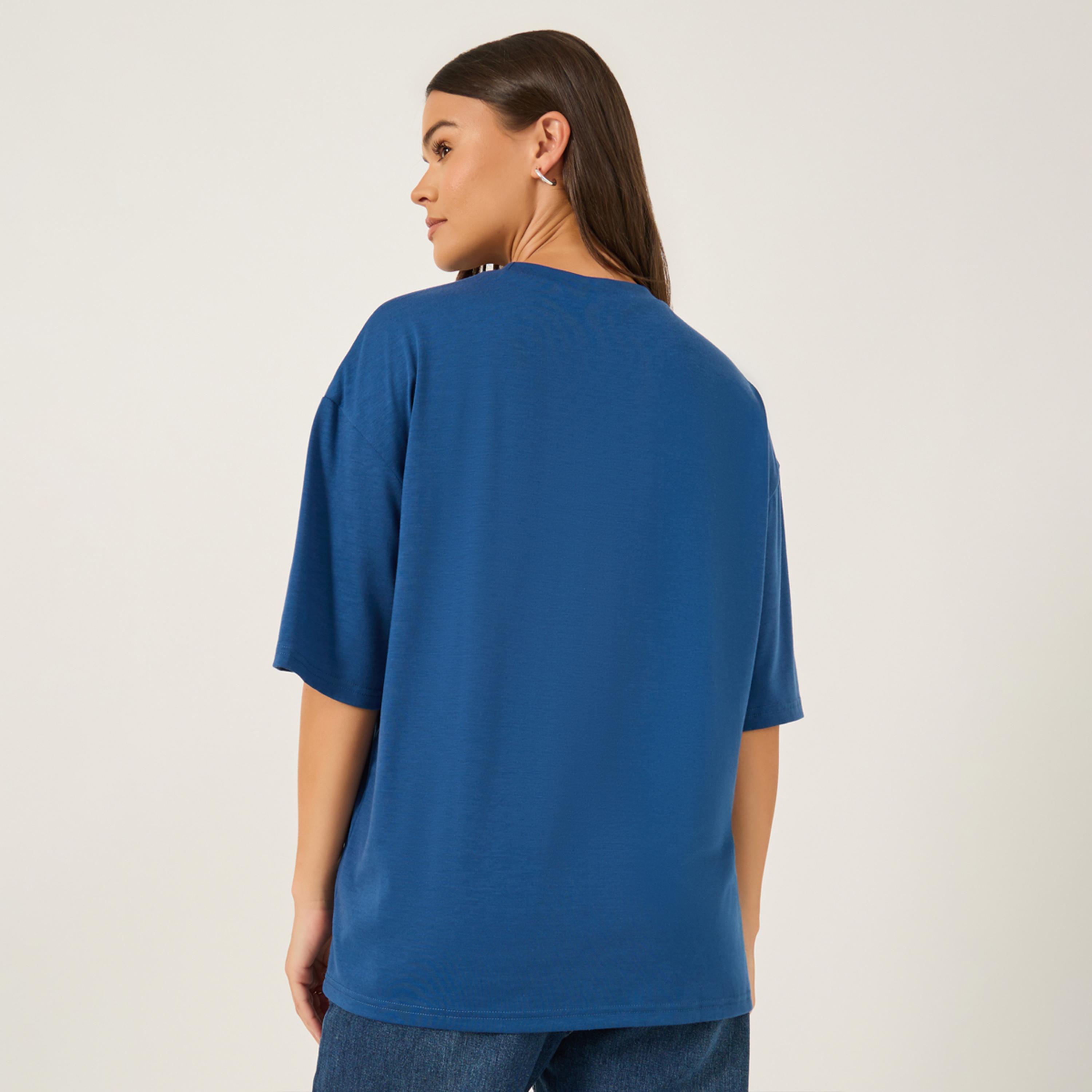 Styli Embroidered Short Sleeve Oversized T-Shirt-women-clothing-tshirts-image-5