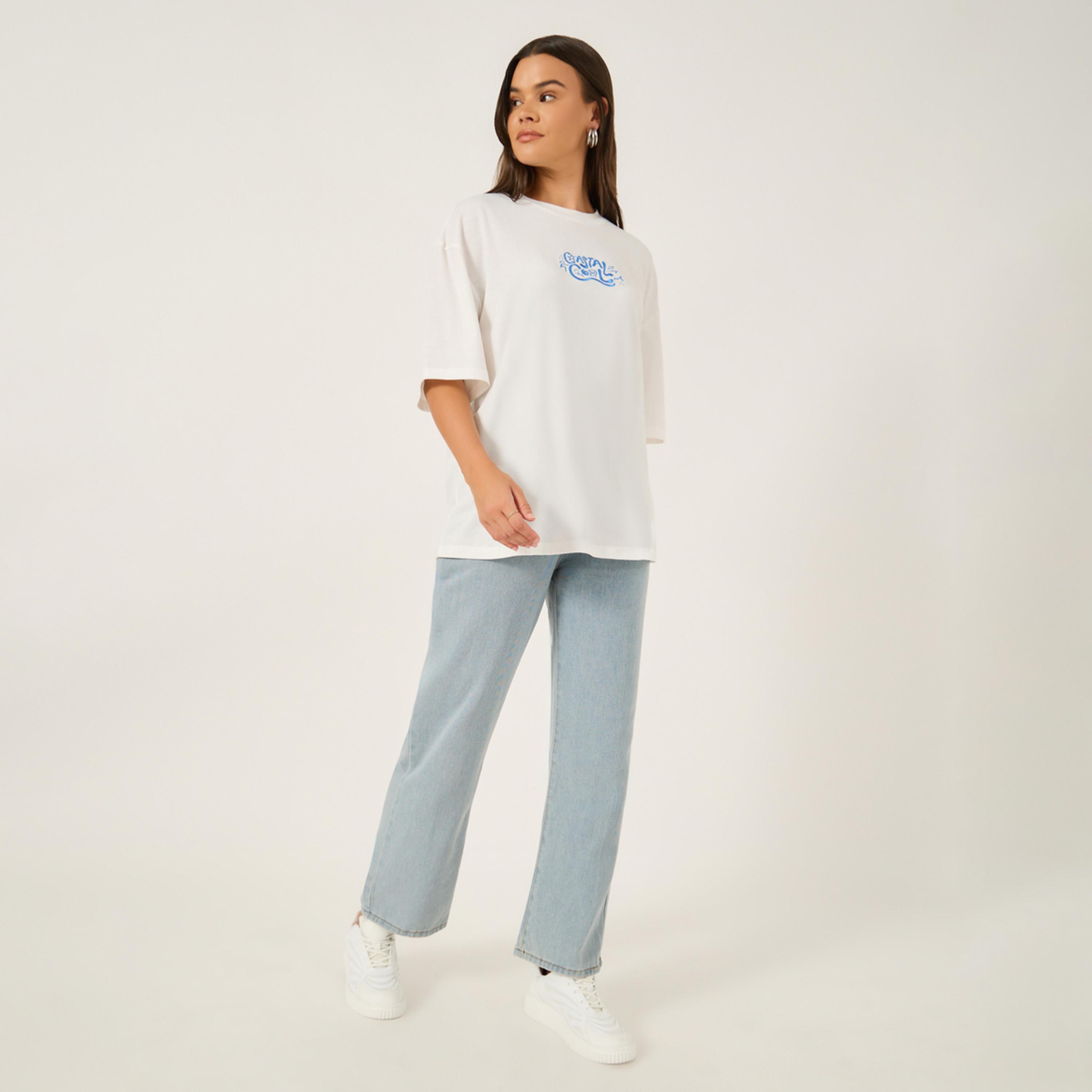 Styli Embroidered Short Sleeve Oversized T-Shirt-women-clothing-tshirts-image-2