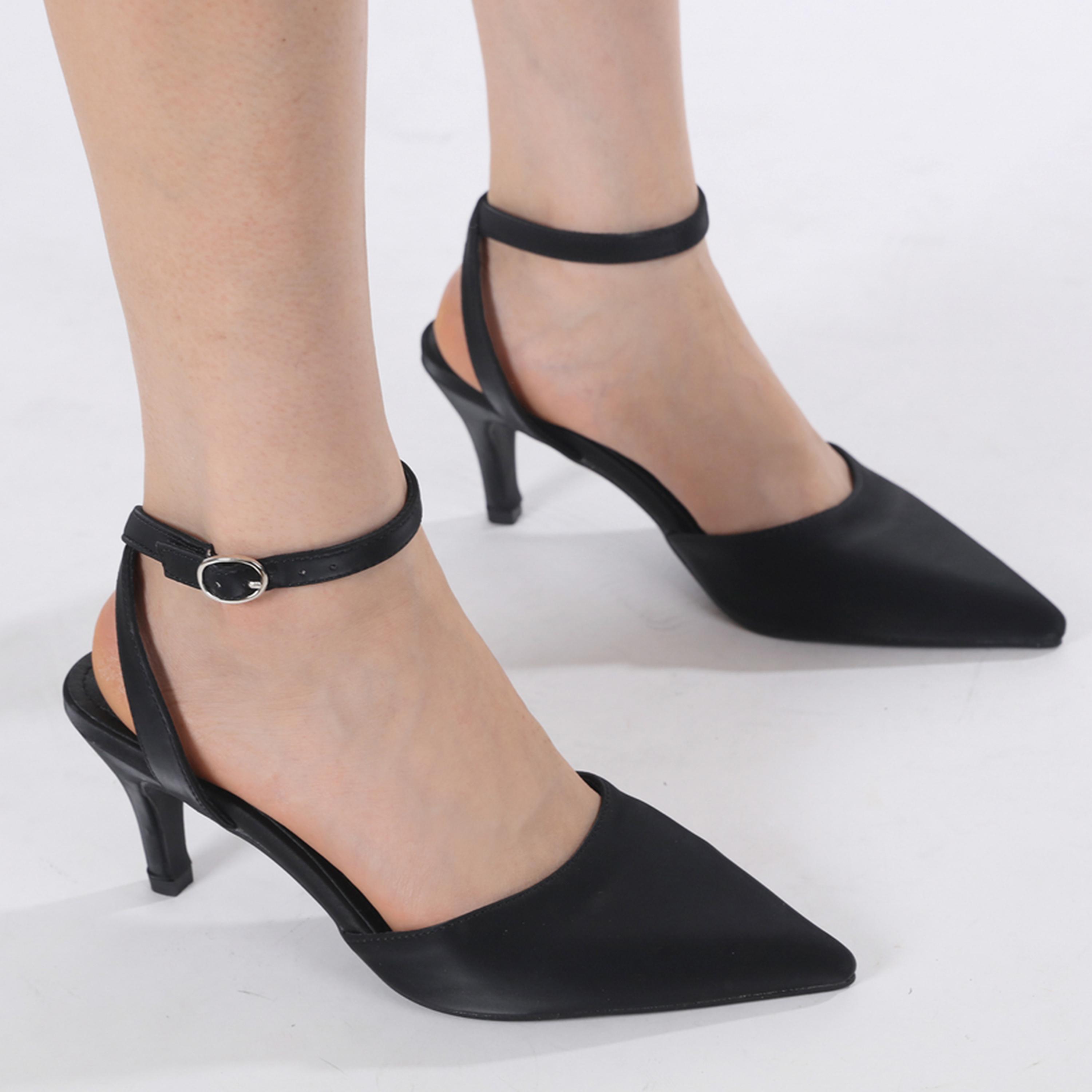 Sneak-a-Peek x Styli Plain Ankle Strap Stiletto Heel Shoes-women-shoes-heels-image-2