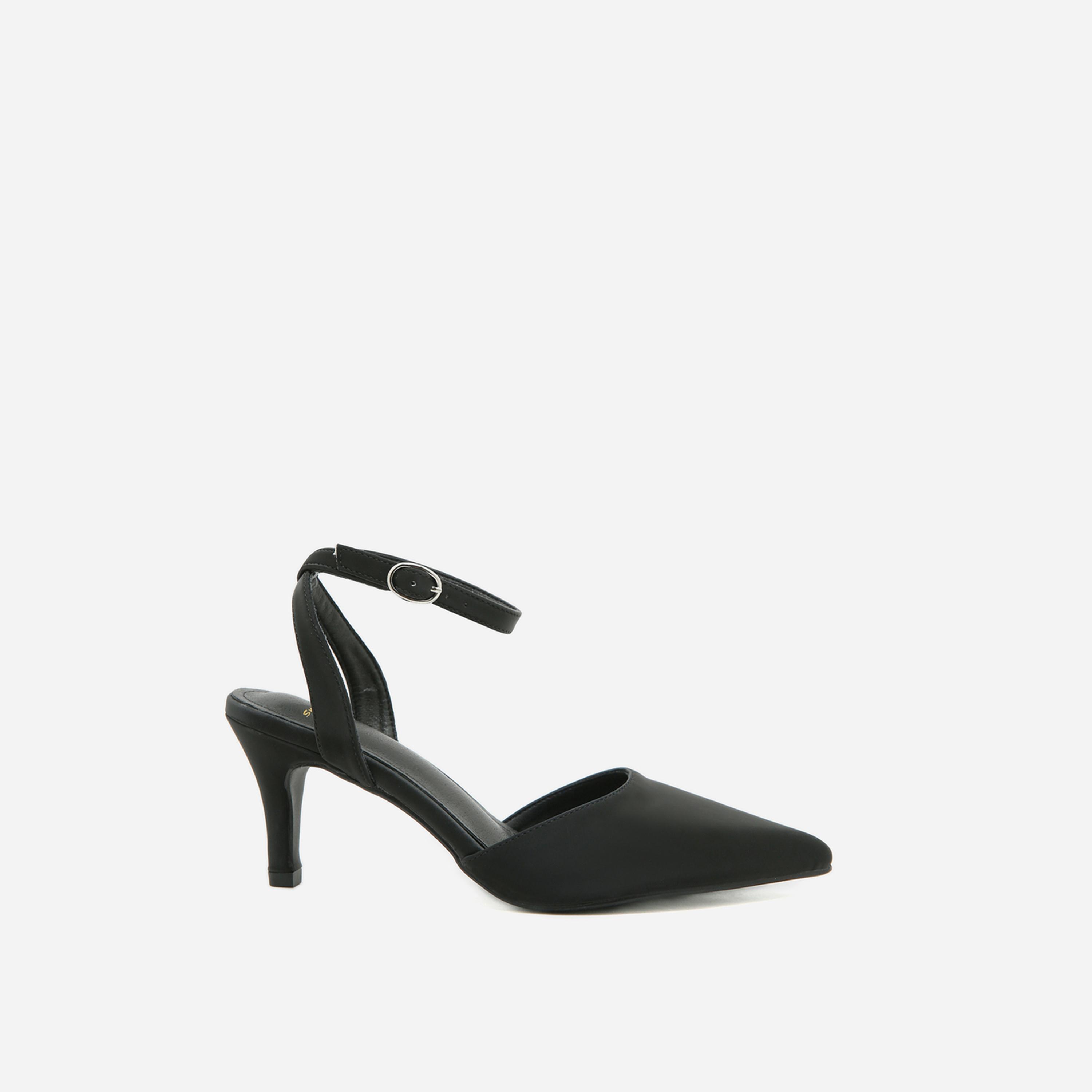 سنيك أبيك × ستايلي - حذاء ستيليتو سادة بحزام كاحل-women-shoes-heels-image-6