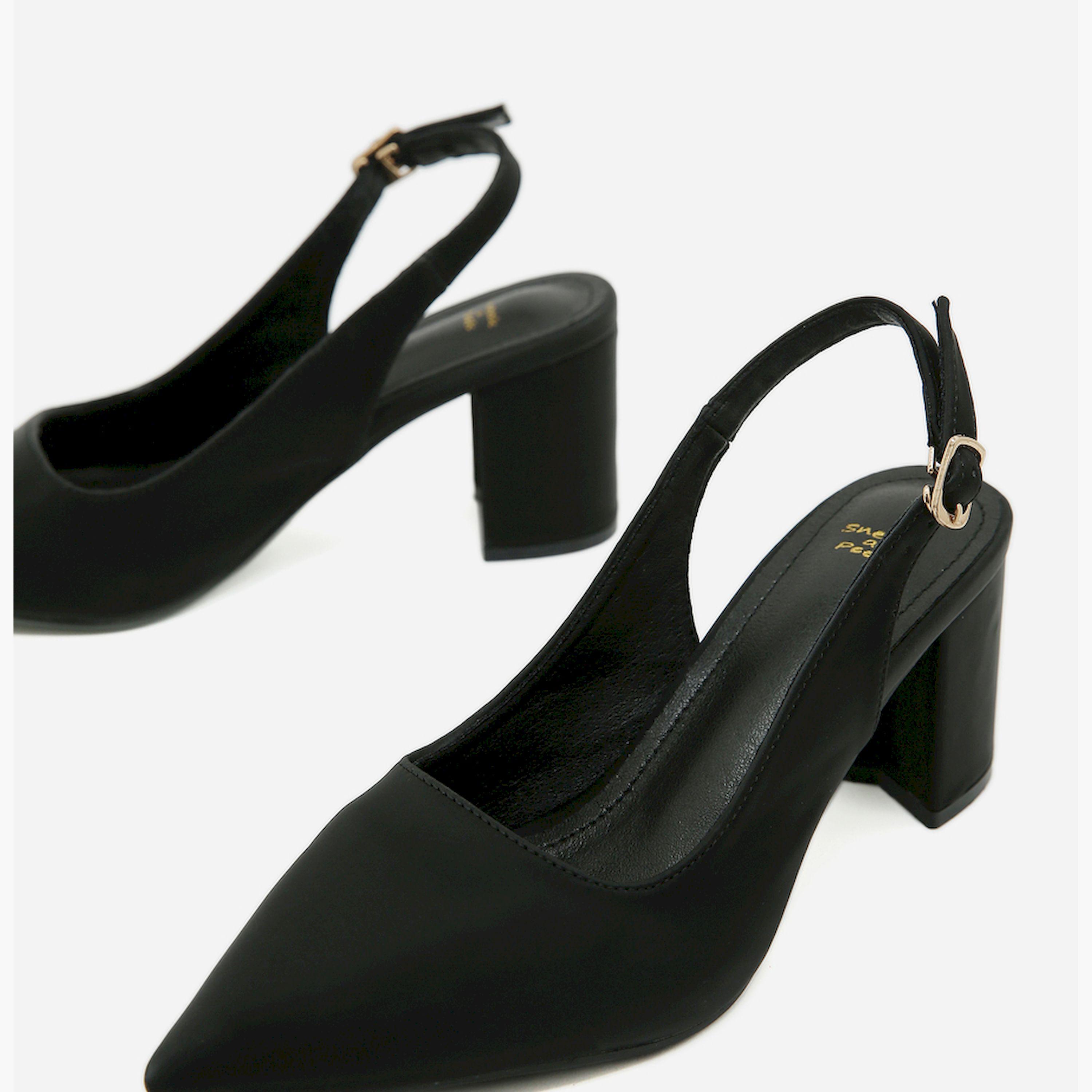سنيك أبيك × ستايلي - حذاء بسيط بكعب عريض ومقدمة مدببة-women-shoes-heels-image-5