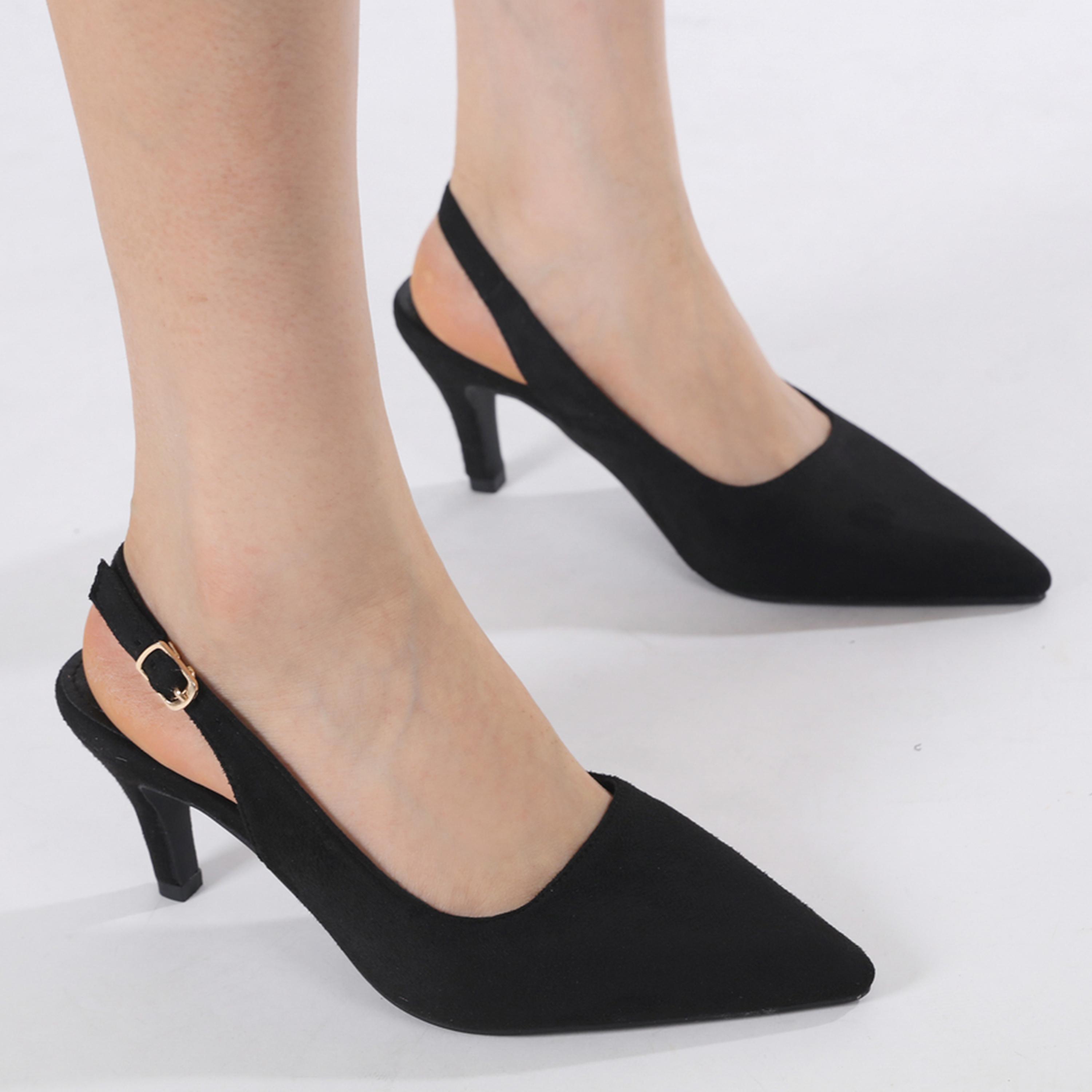 Sneak-a-Peek x Styli Plain Pointed Toe Stiletto Heel Slingback Shoes-women-shoes-heels-image-2