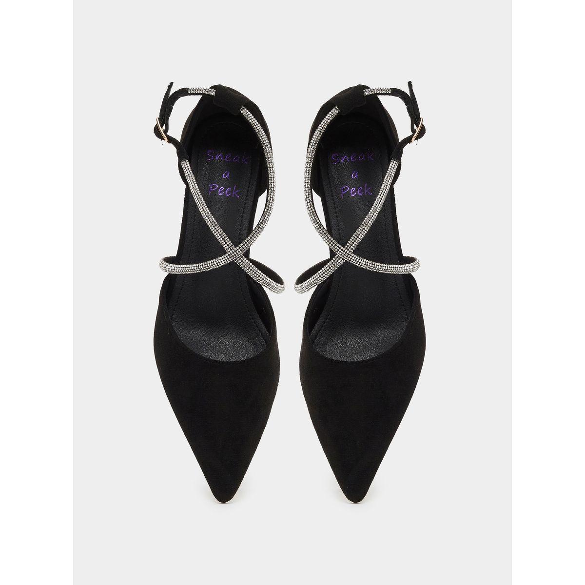 Sneak-a-Peek Embellished Rhinestone Block Heel Shoes-women-shoes-heels-image-6
