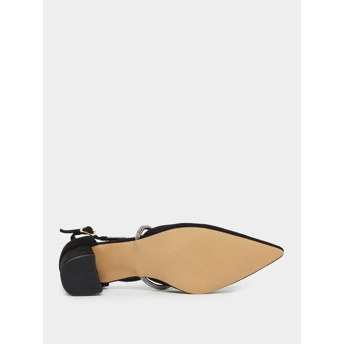 Sneak-a-Peek Embellished Rhinestone Block Heel Shoes-women-shoes-heels-image-7